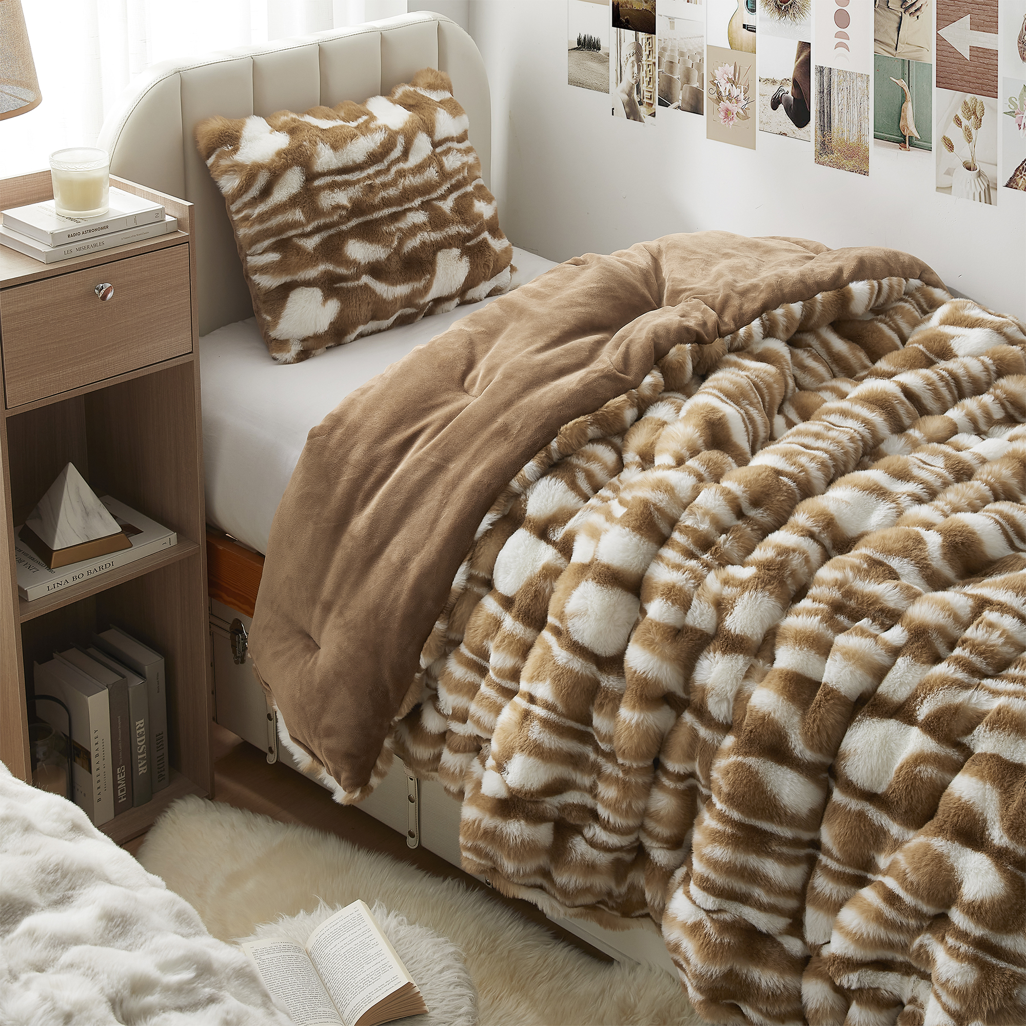 Oh Deer - Coma Inducer® Oversized Twin Comforter - Fawn Brown