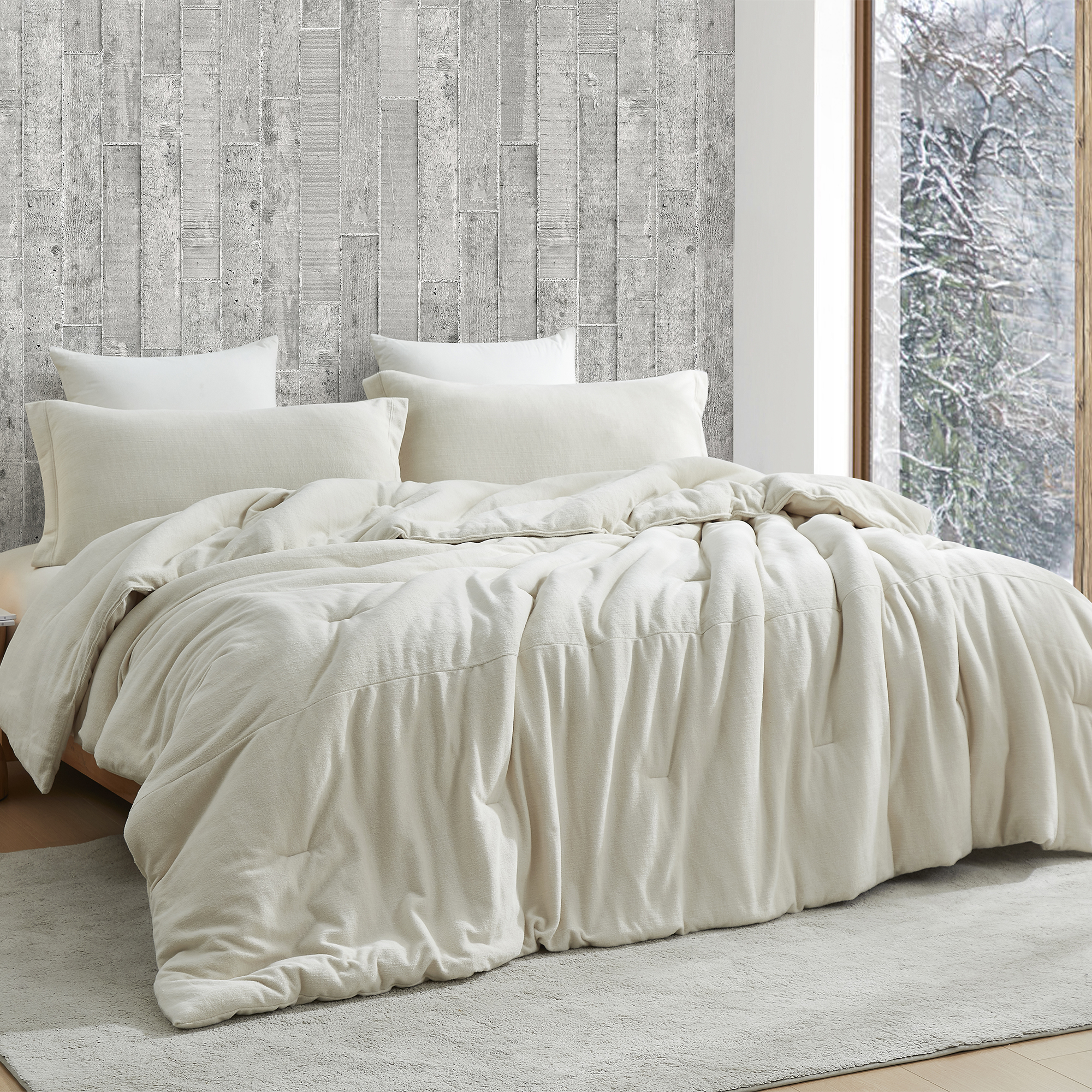 Inside Out Hoodie Sleep - Coma Inducer® Oversized Queen Comforter - Creamy Taupe