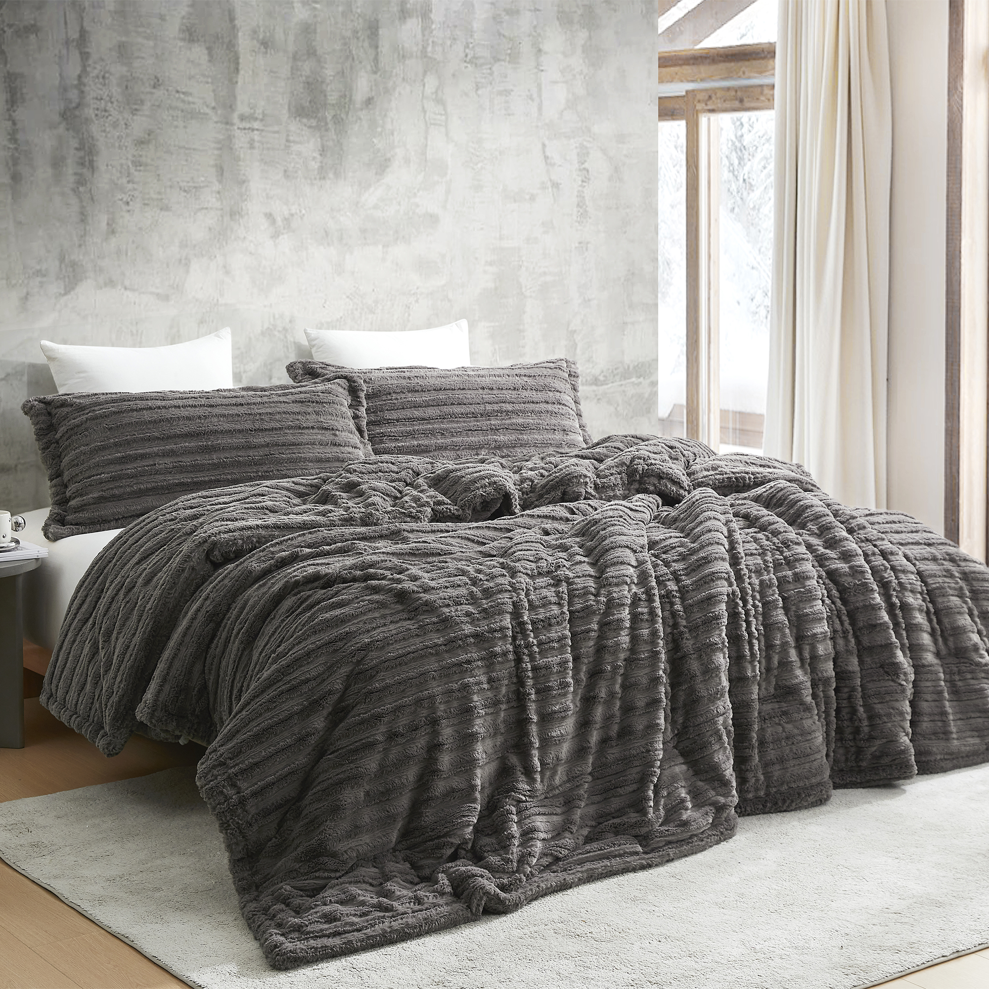 You're Makin Me Plush - Coma Inducer® Oversized Queen Comforter - Petrified Oak