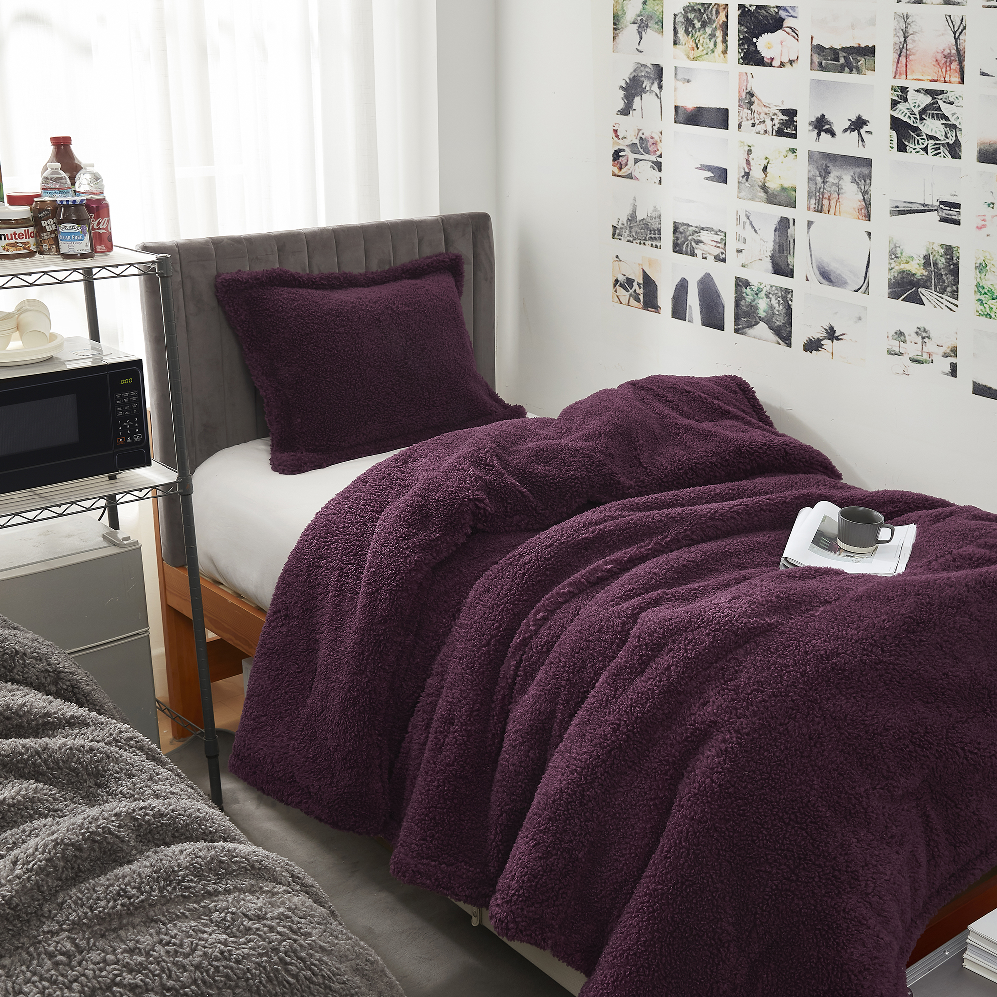 Unfluffin Believable - Coma Inducer® Oversized Twin Comforter - Burgundy