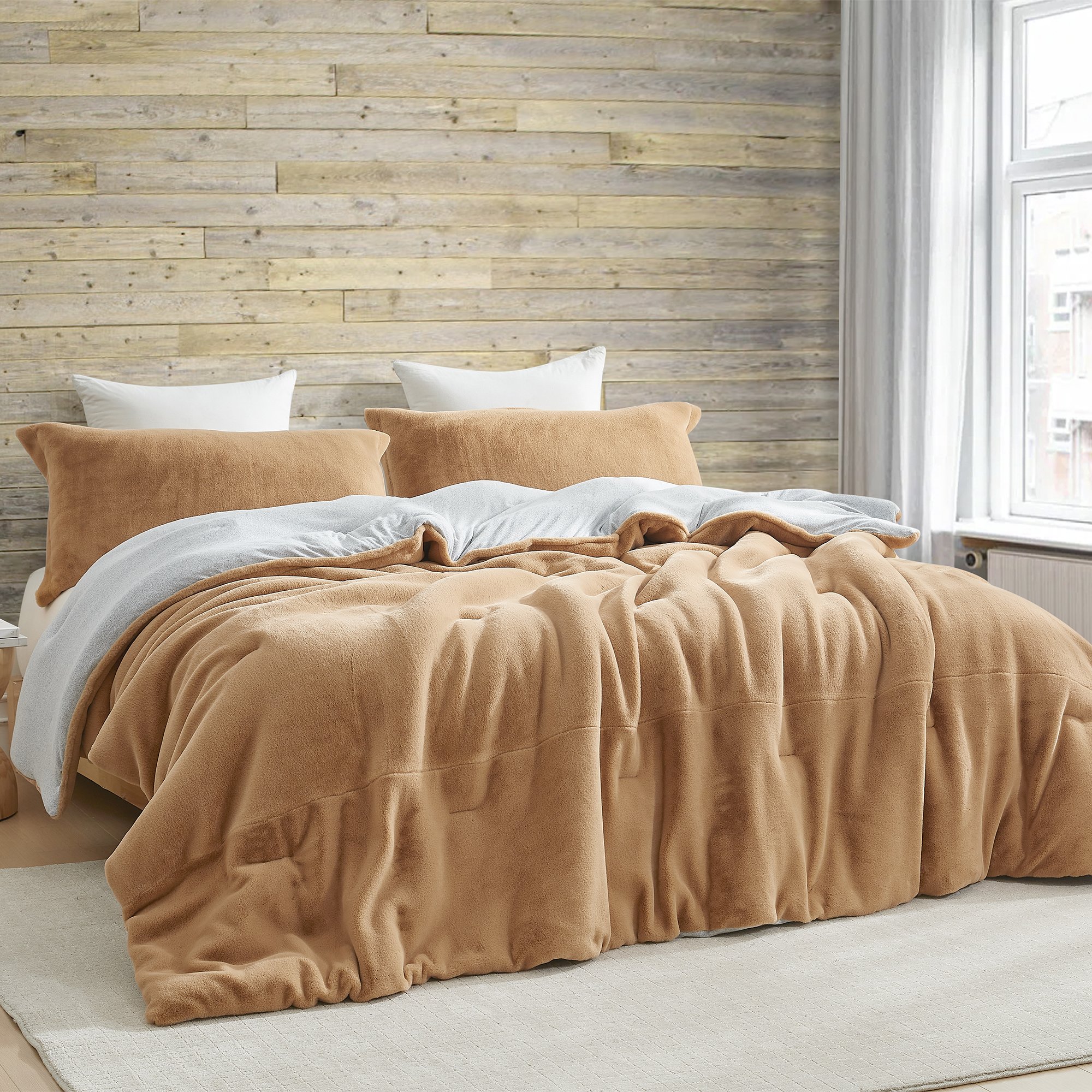 Chunky Sweater - Coma Inducer® Oversized Queen Comforter - Copper Taupe