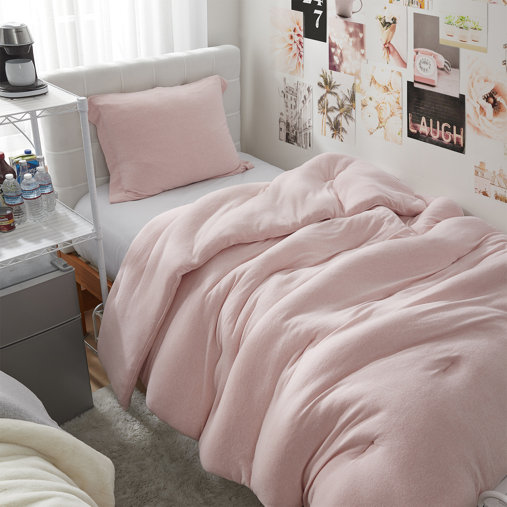 Sweater Weather - Coma Inducer® Oversized Twin Comforter - Cardigan Pink