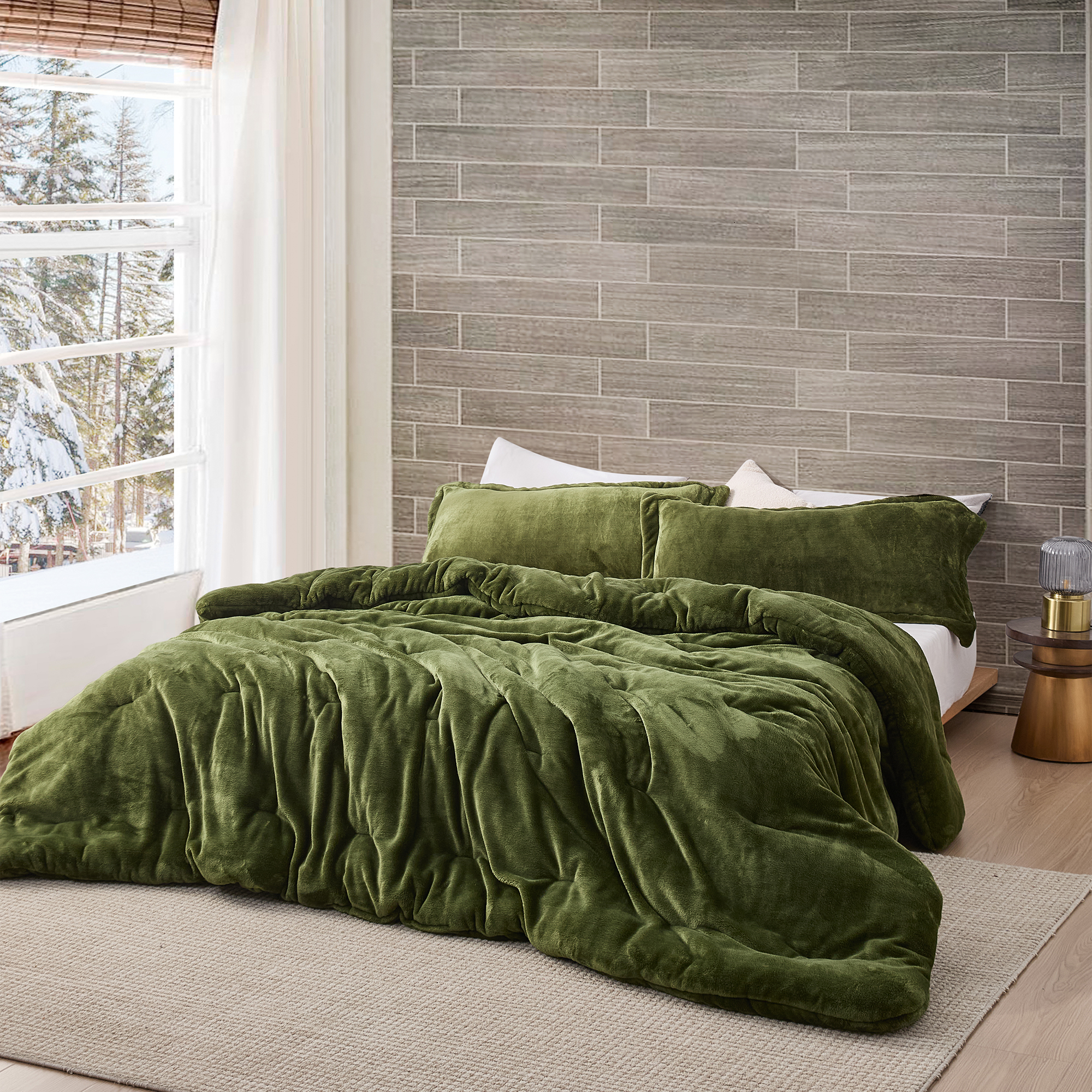 Coma Inducer® Oversized Queen Comforter - Me Sooo Comfy - Pesto