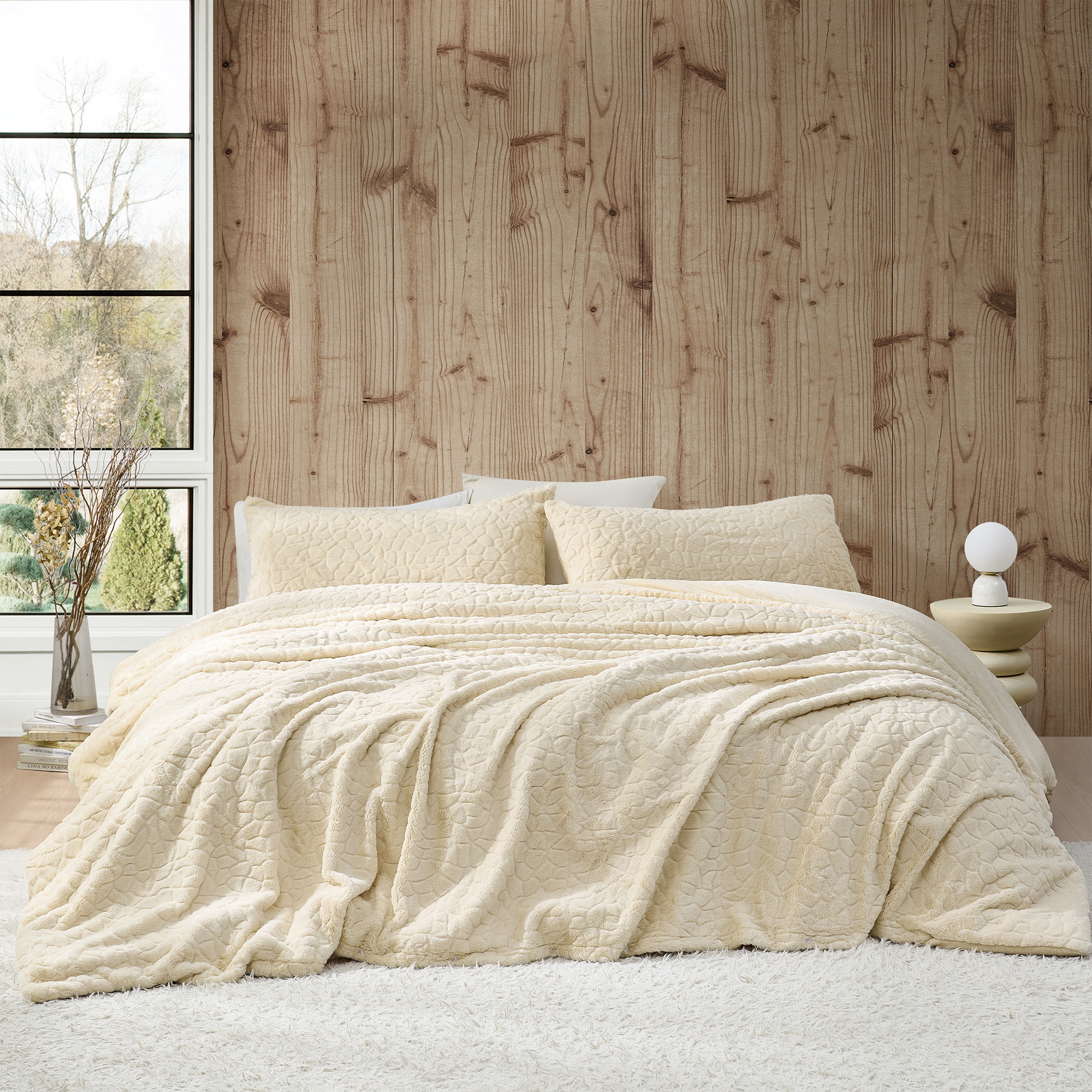 Prairie Ice - Coma Inducer Oversized King Duvet Cover - Ivory Taupe