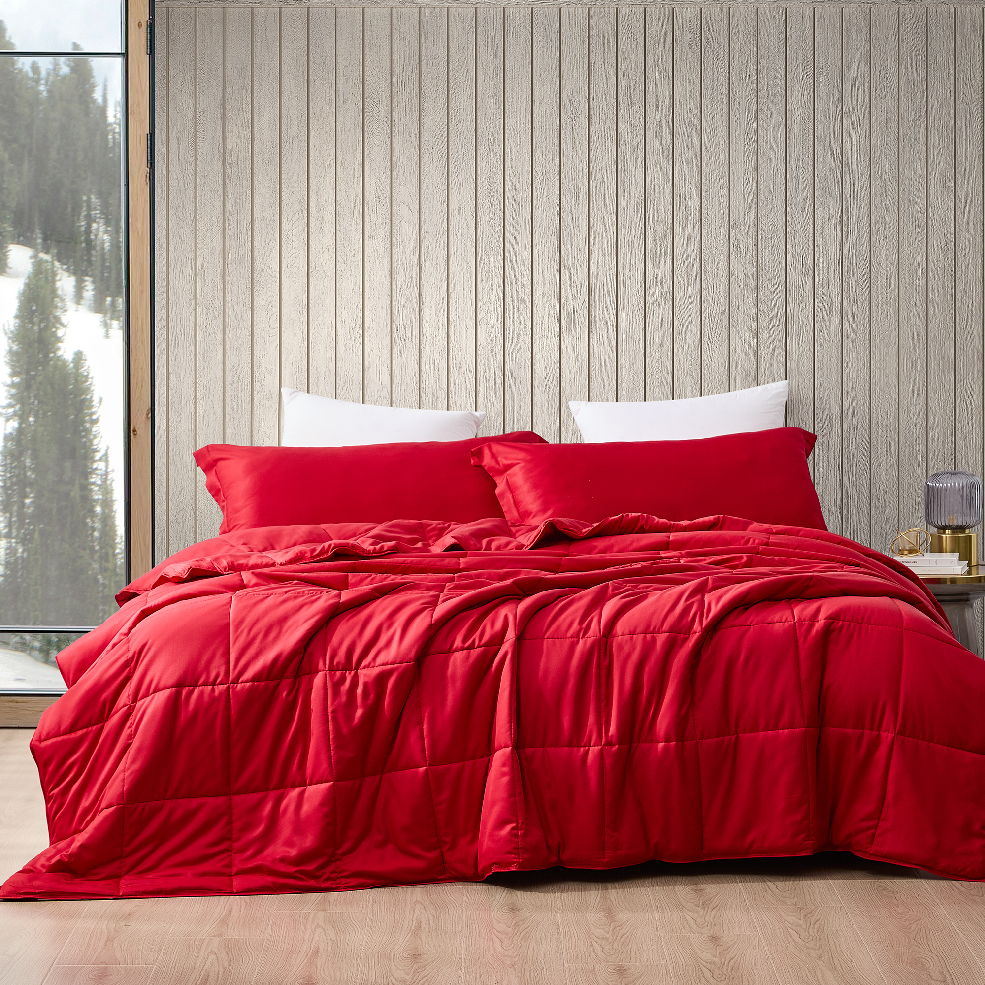 Menopleasing - Coma Inducer Oversized Queen Cooling Comforter - Barbados Cherry