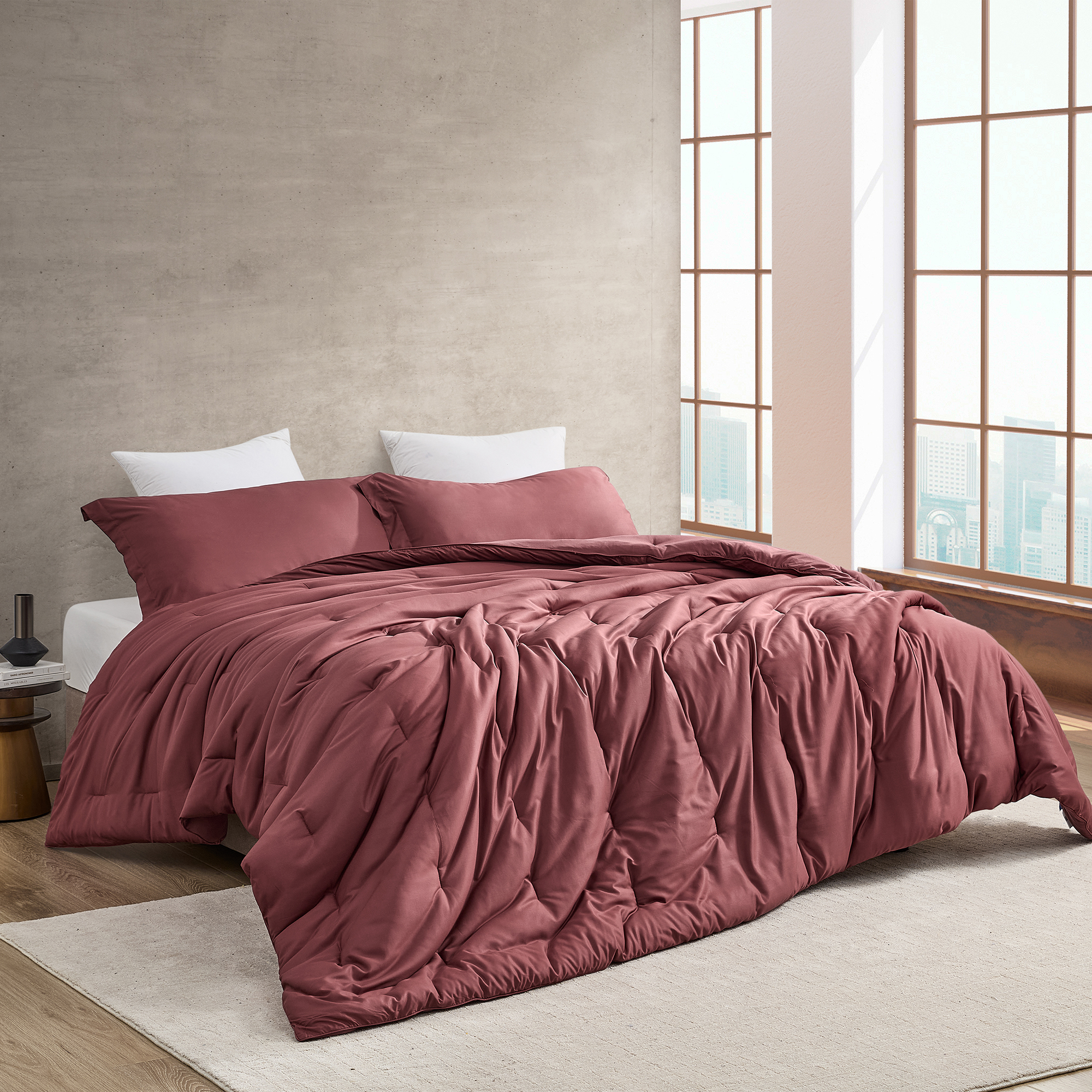 Bamboo Butter - Coma Inducer Oversized Queen Cooling Comforter - Red Pear