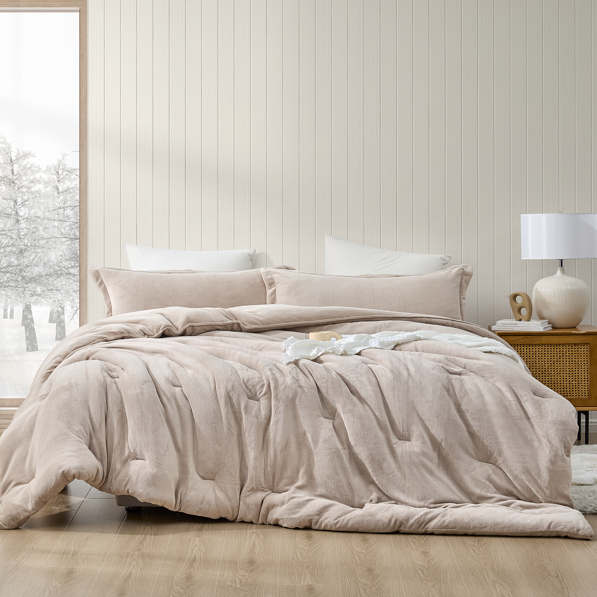 Warmer than Warm - Coma Inducer® Oversized King Comforter - Porcini Taupe