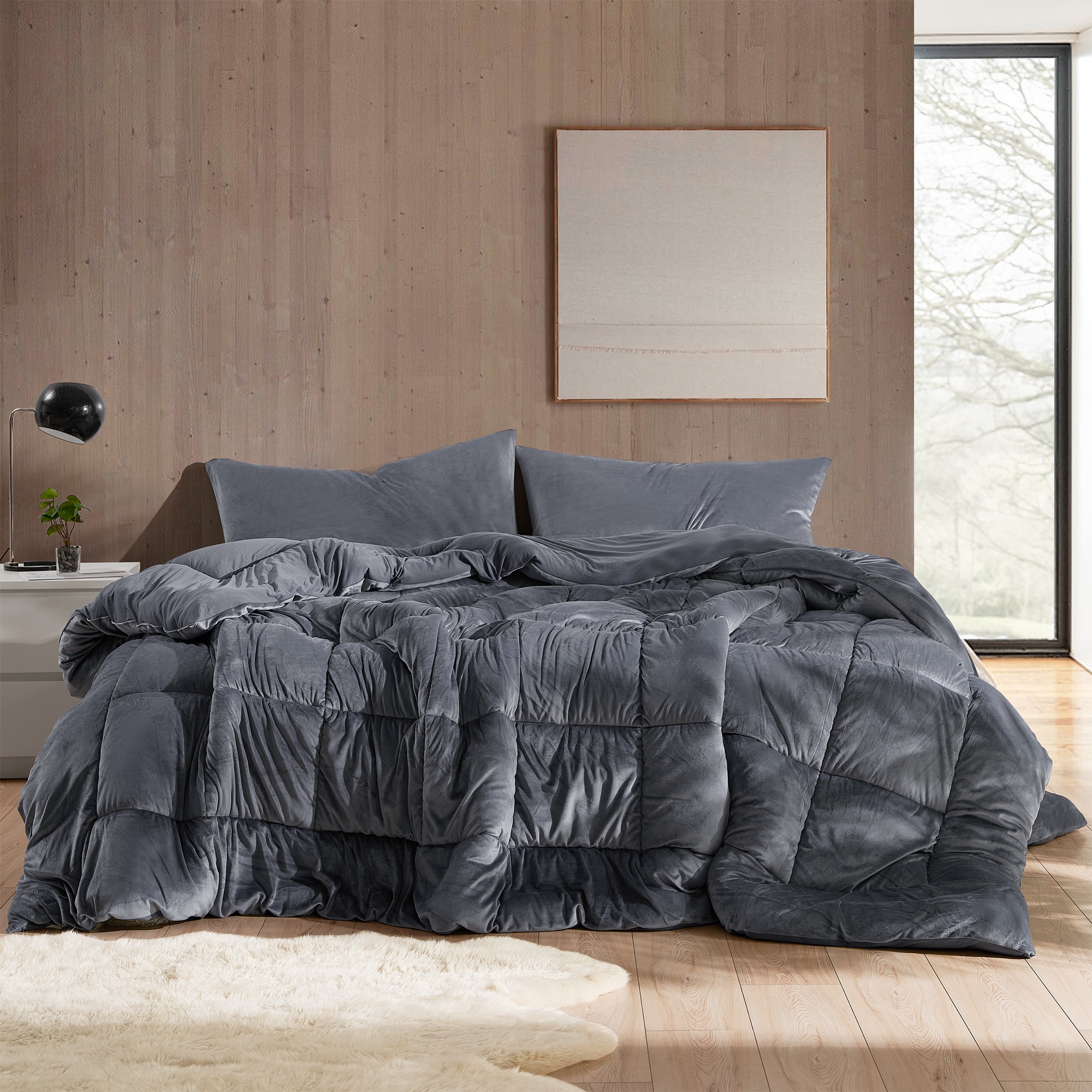 I'm Not a Baby, I Just Sleep Like One - Coma Inducer® Full Comforter - Gunmetal Navy