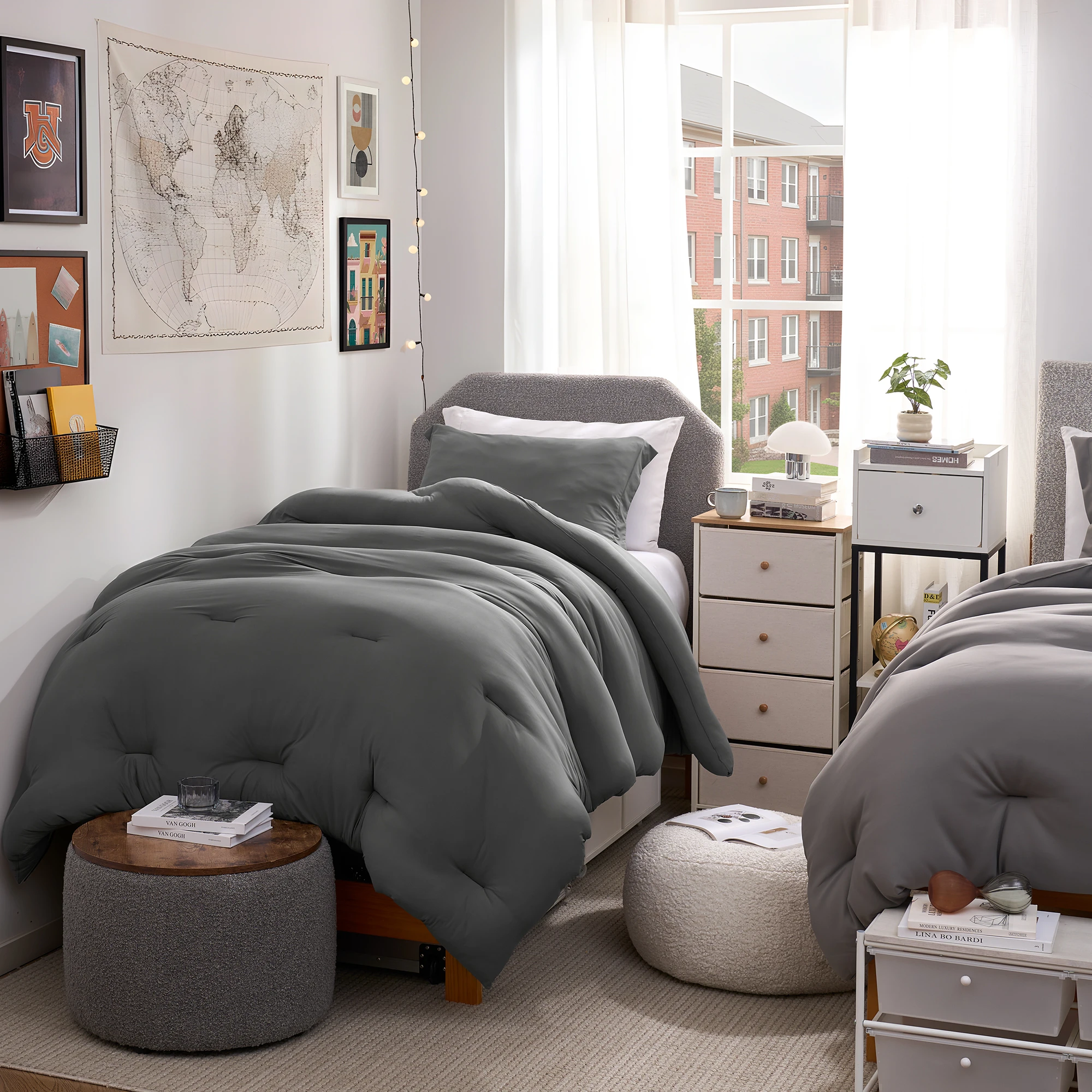 Look At This Thicky - Coma Inducer® Oversized Twin Comforter - Standard Thicky - Beluga Baby Gray