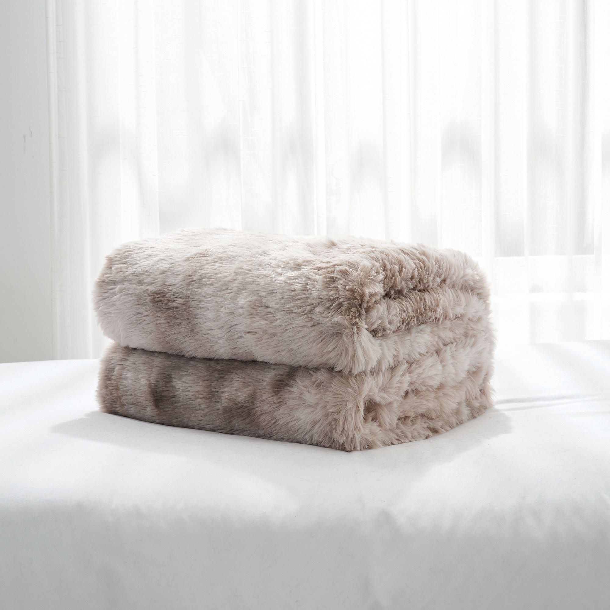 Snowball - Coma Inducer® Twin XL Blanket - Taupe Desert