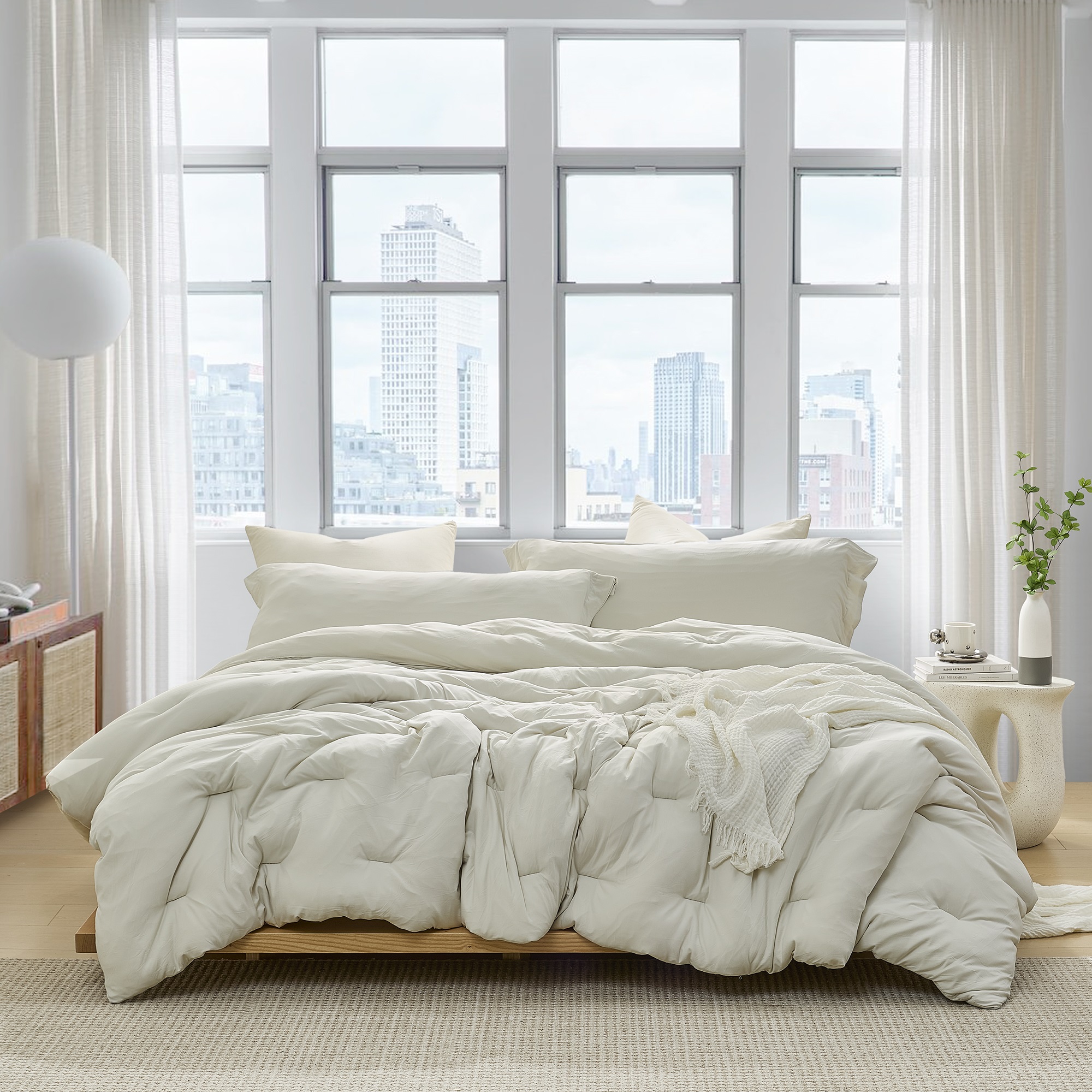 Summertime Thick - Coma Inducer® Alaskan King Comforter Set - White Onyx