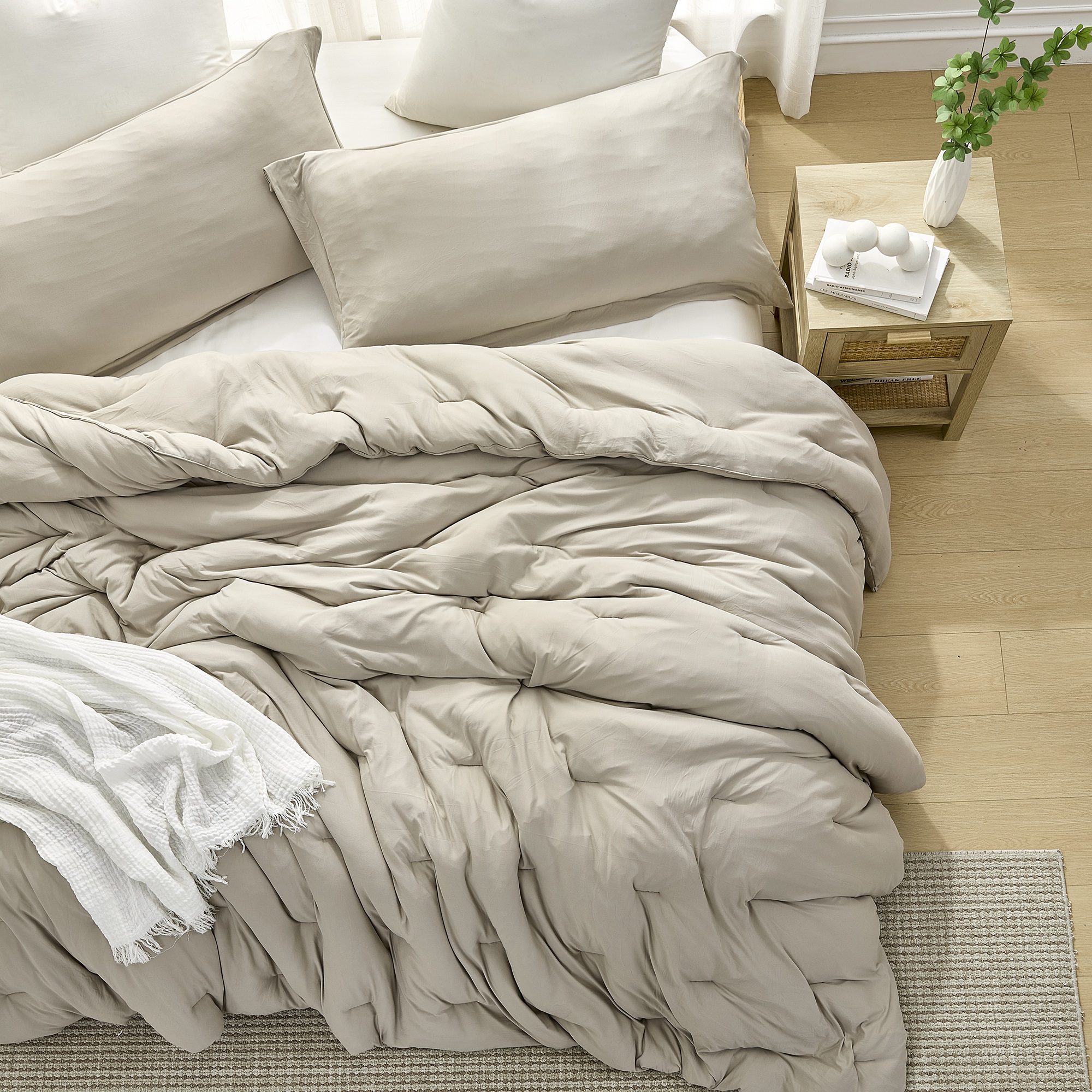 Summertime Thick - Coma Inducer® Alaskan King Comforter Set - Island Taupe