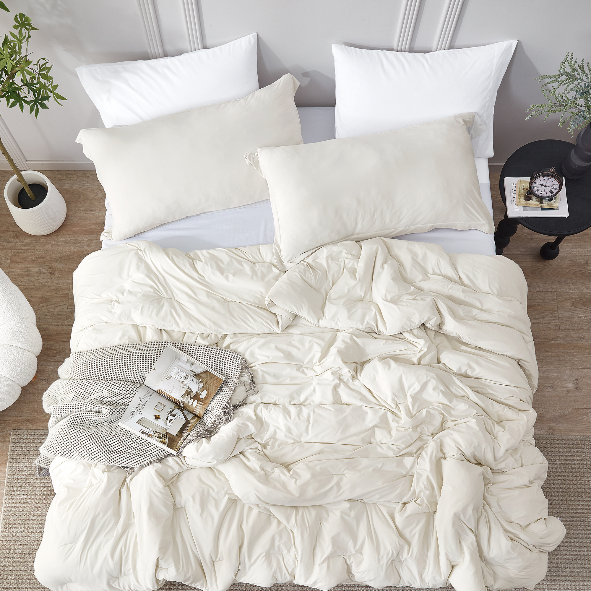 Cool It Bae - Coma Inducer® Oversized Comforter Set - Frosty Taupe