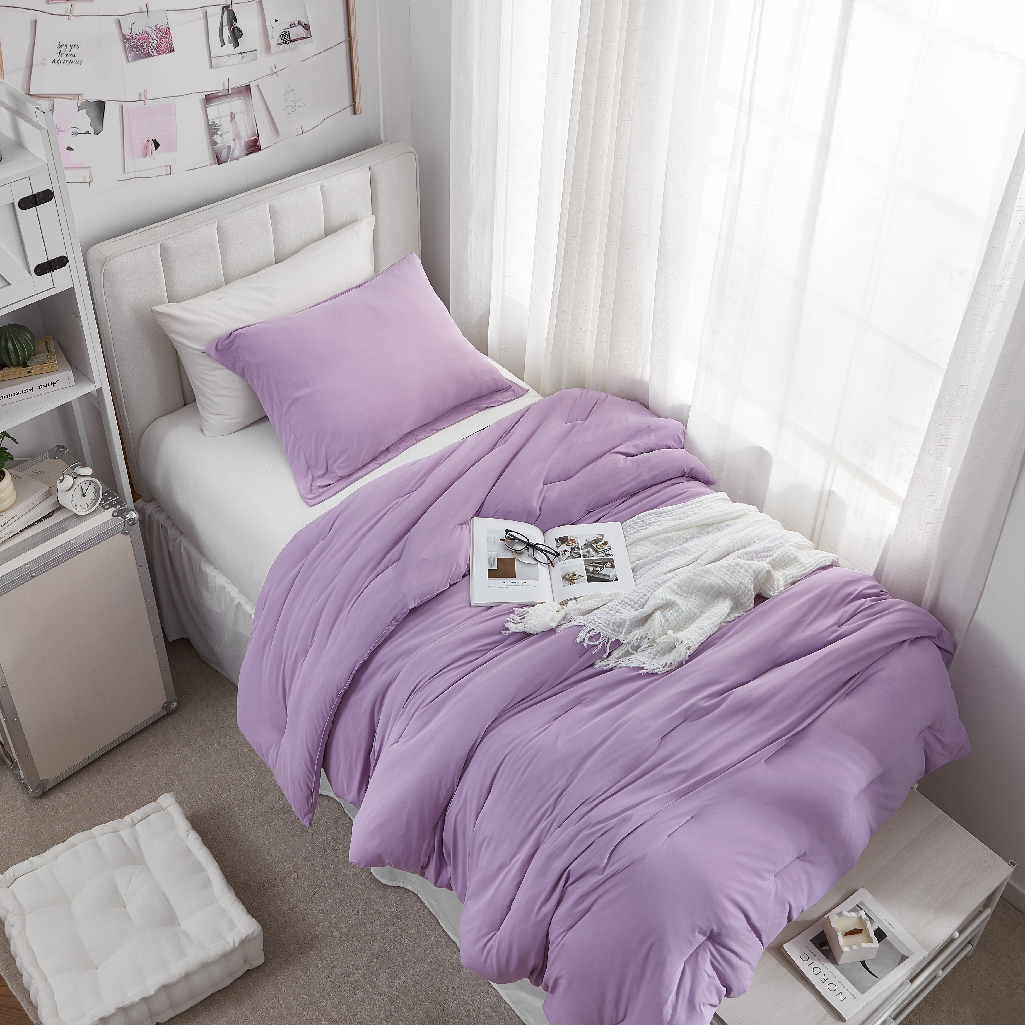 Cool It Bae - Coma Inducer® Twin XL Comforter Set - Quiet Violet