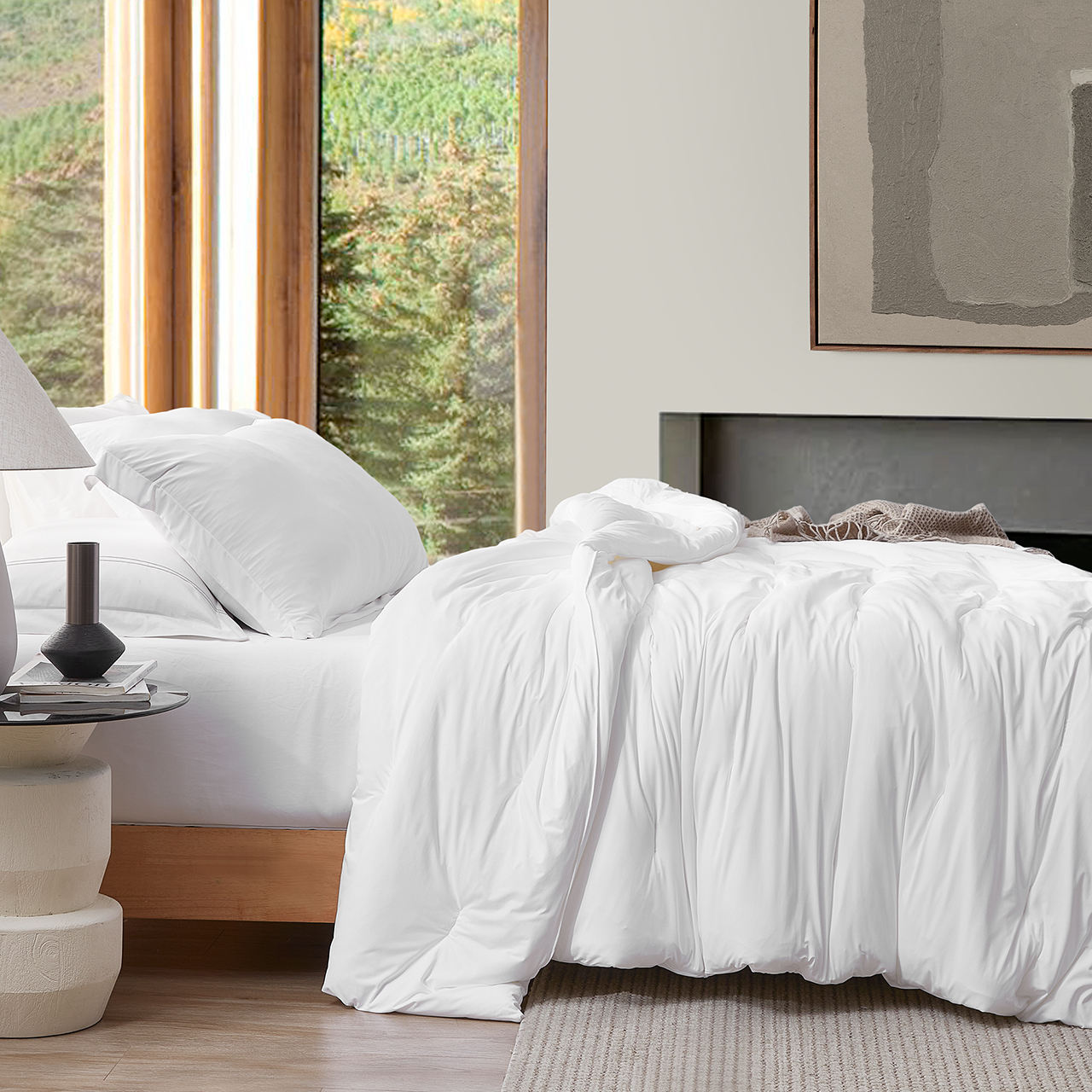 Cool It Bae - Coma Inducer® Alaskan King Comforter Set - White