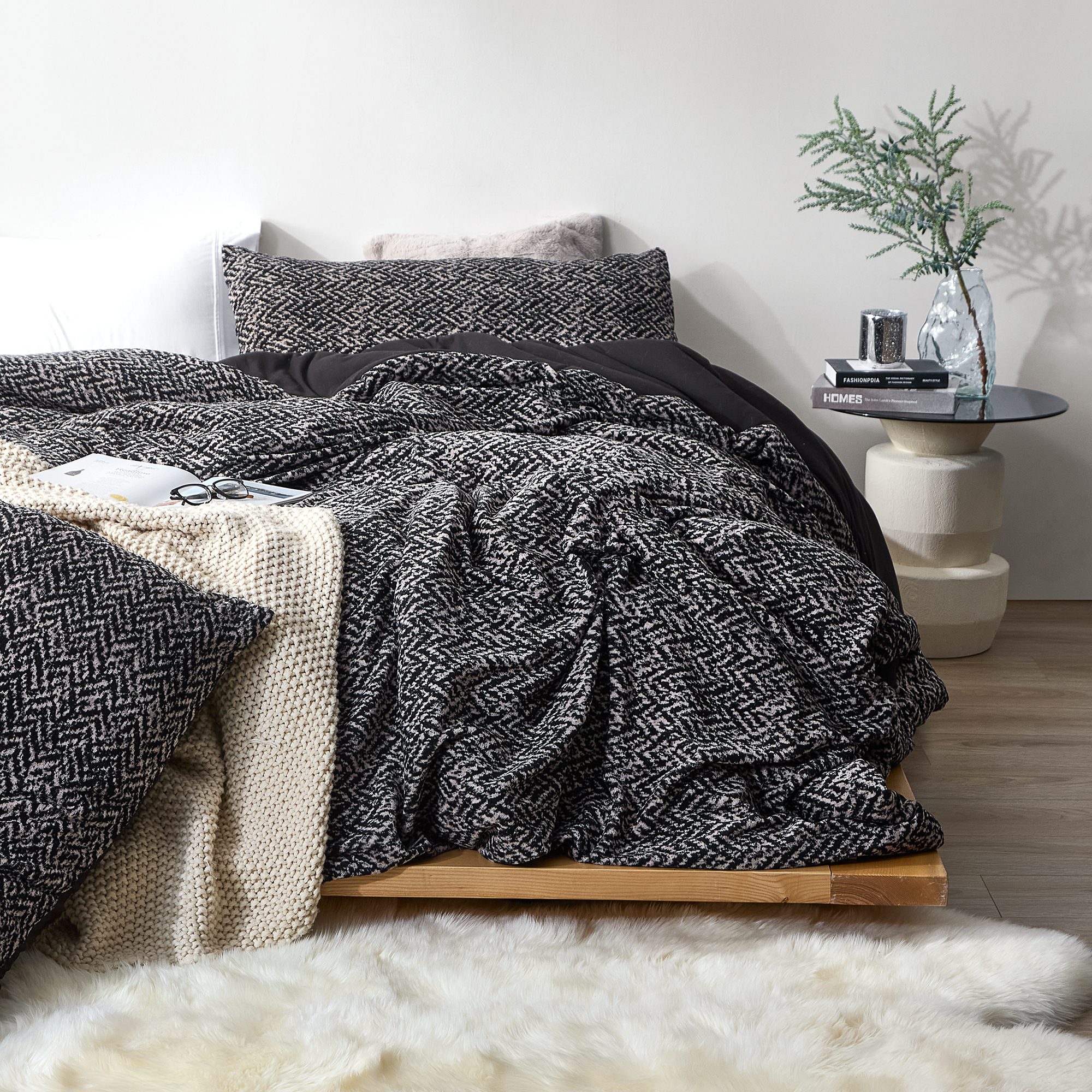 Peak of Cozy® - Coma Inducer® Oversized King Comforter - Black Gray