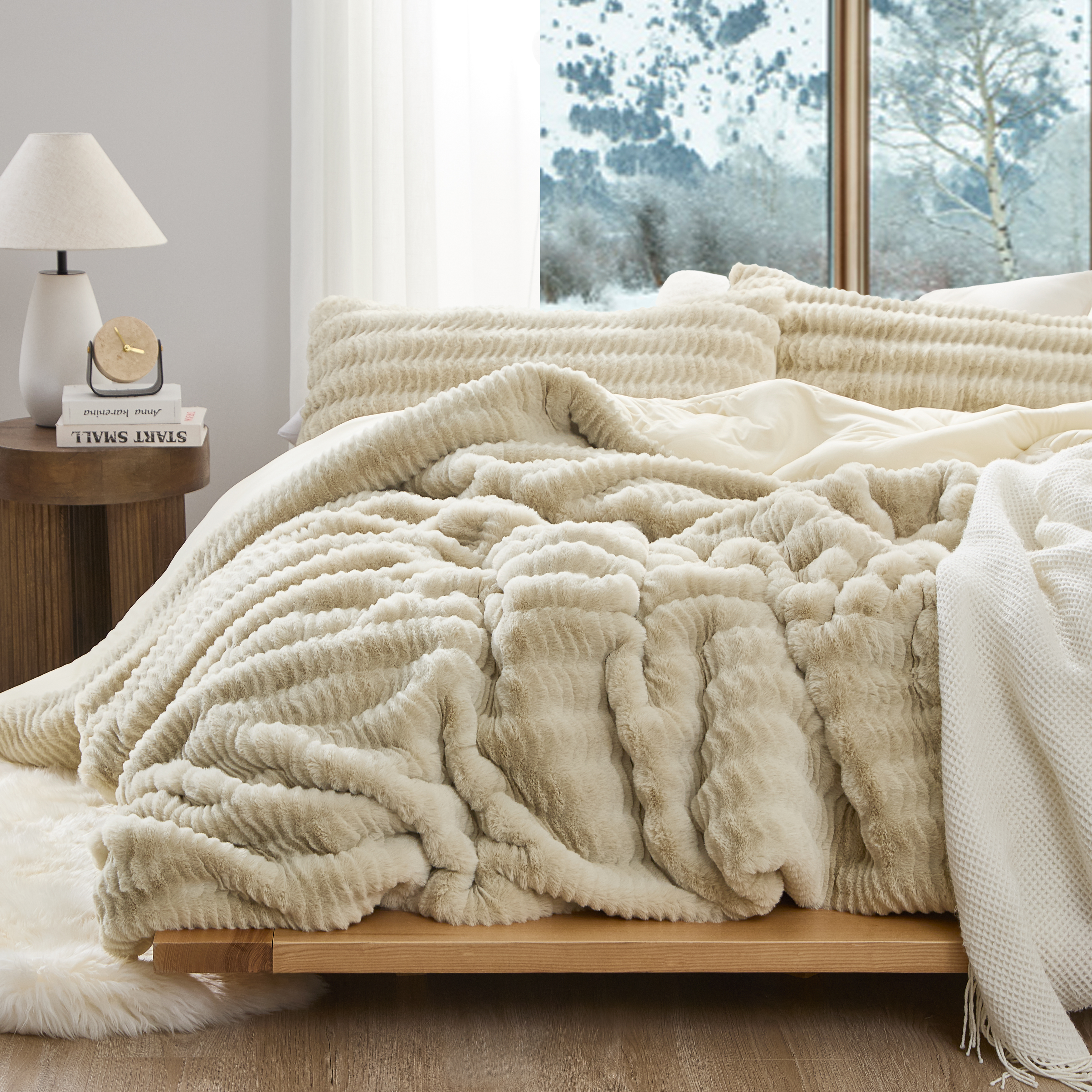 Chunky Bunny Peak of Cozy - Coma Inducer® Oversized King Comforter - Natural Beige