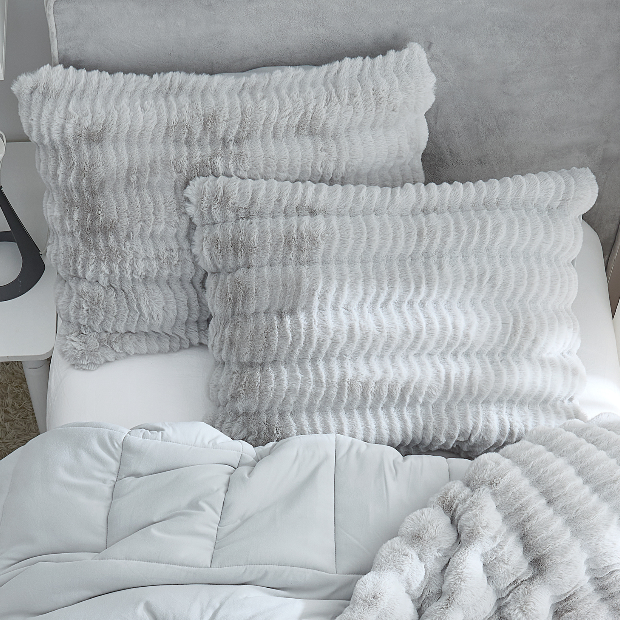 Chunky Bunny Peak of Cozy - Coma Inducer® King Sham (2-Pack) - Cozy Gray