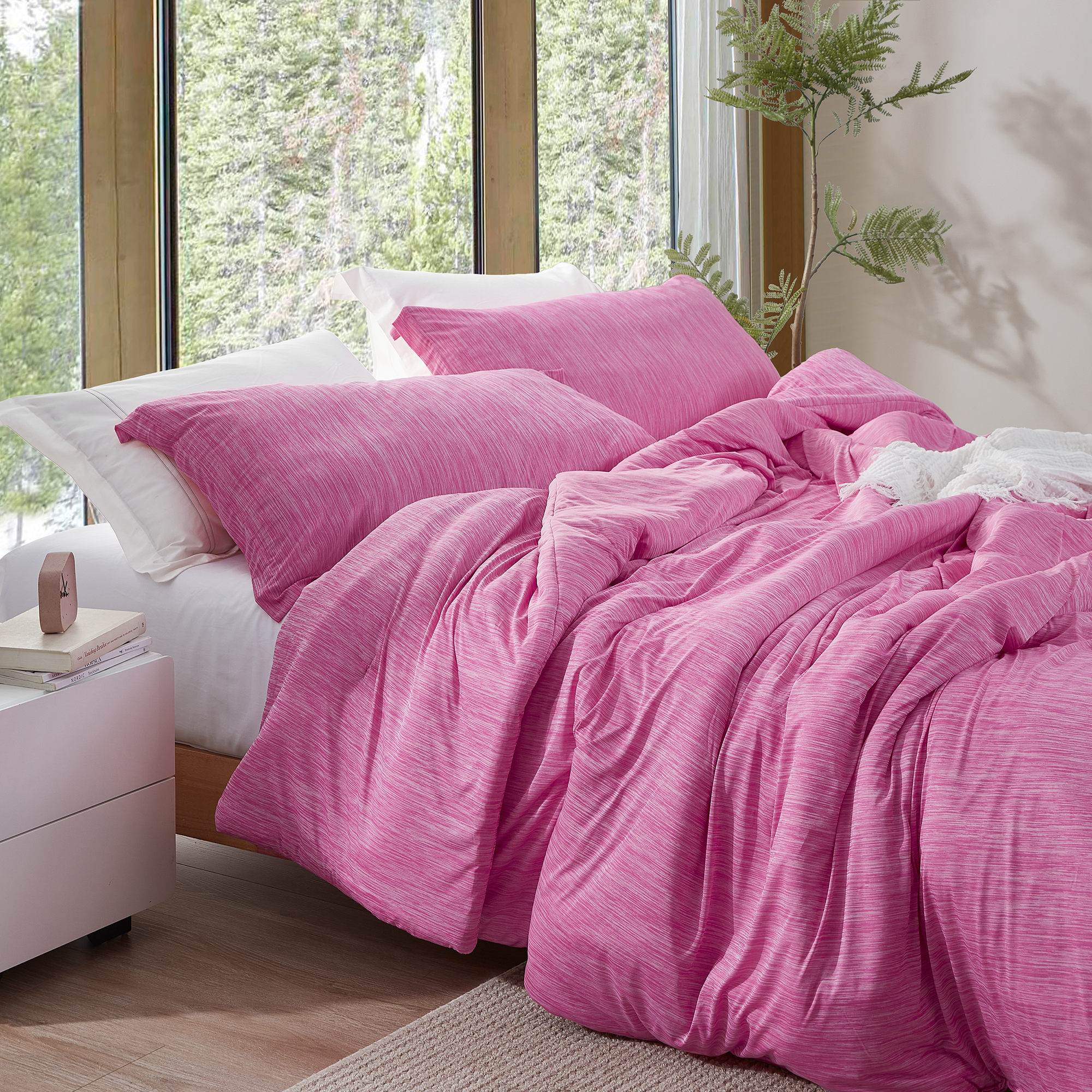 Cool Cool Summer - Coma Inducer® Oversized Comforter Set - Sangria Sunset Pink