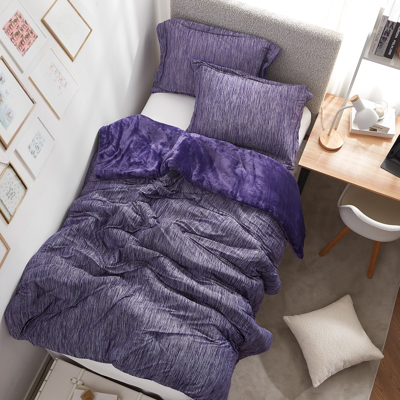 Some Like it Hot - Some Like it Cold - Coma Inducer® Twin XL Comforter Set - Violet Prism