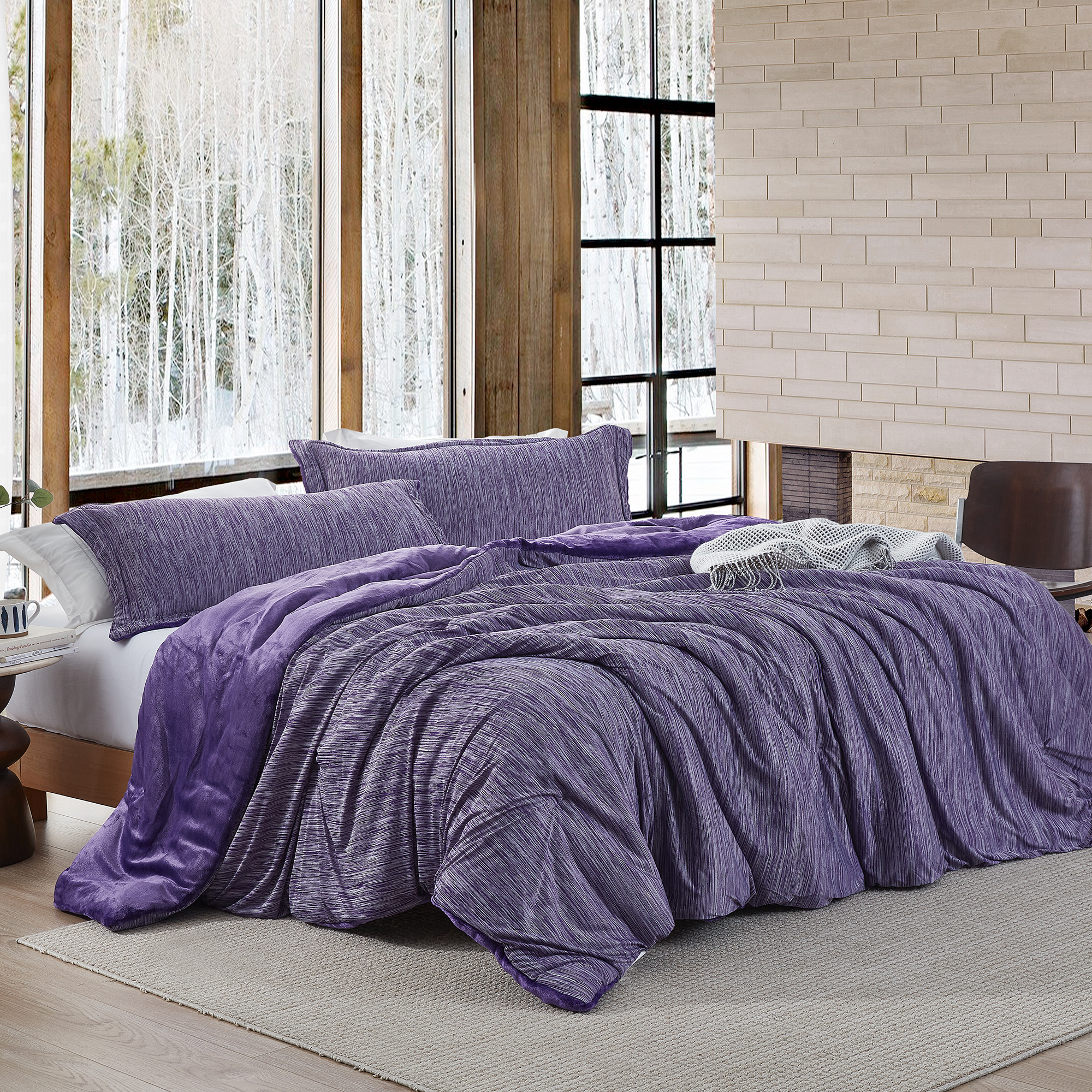 Some Like it Hot - Some Like it Cold - Coma Inducer® Oversized King Comforter Set - Violet Prism