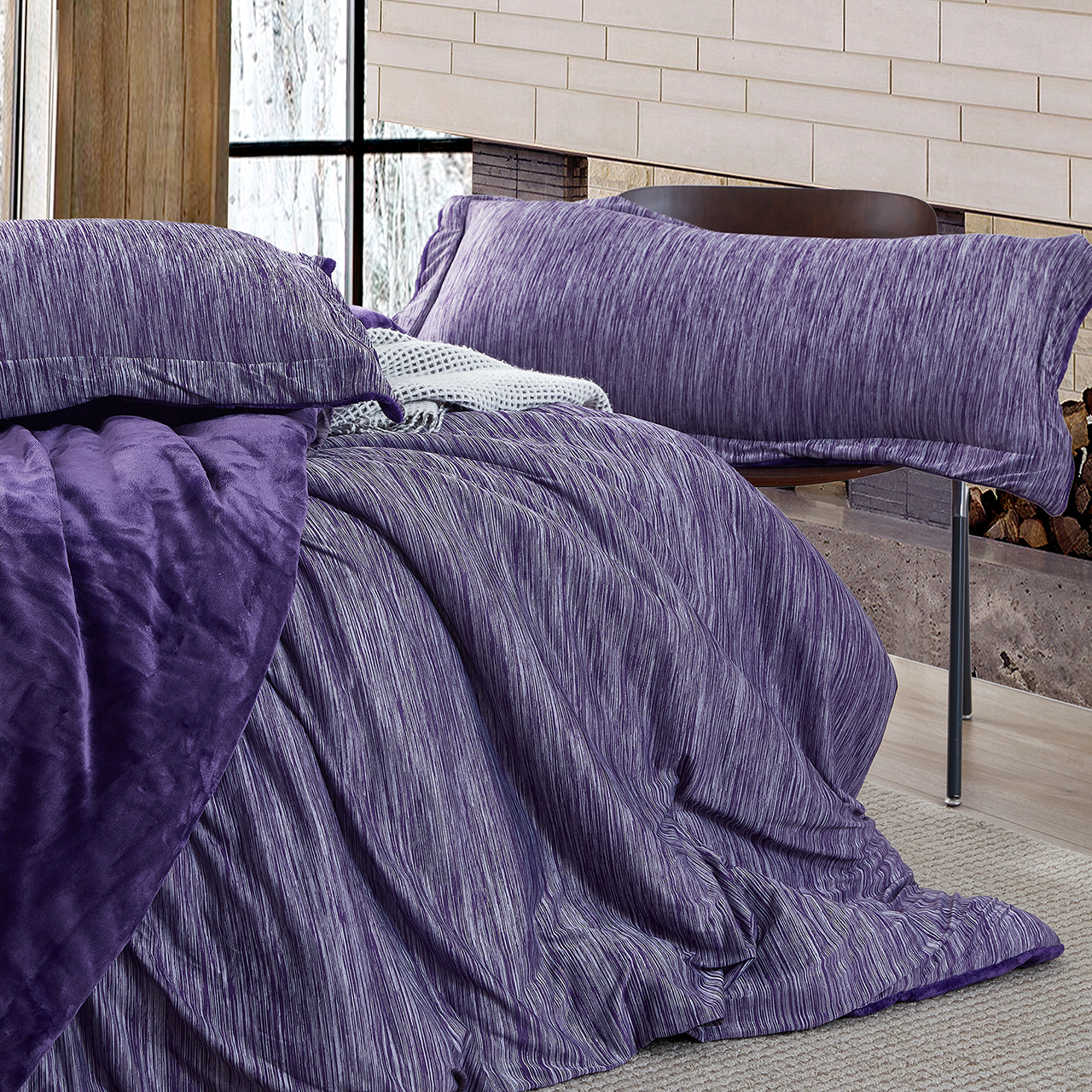 Some Like it Hot - Some Like it Cold - Coma Inducer® Oversized Comforter Set - Violet Prism