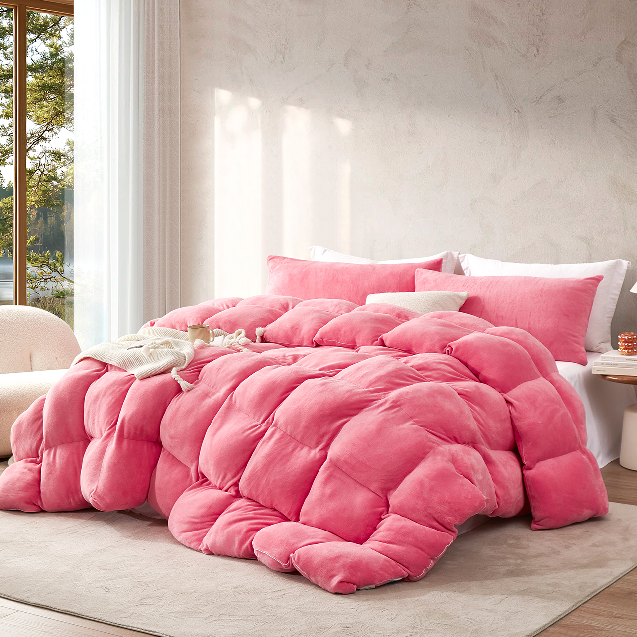 Dam Boi He Thick - Coma Inducer® Full Comforter Set - Pink Lemonade