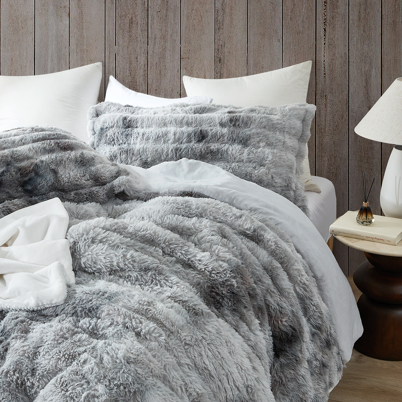 Snowball Chunky Bunny® - Coma Inducer® Oversized Queen Comforter Set - Monsoon Gray