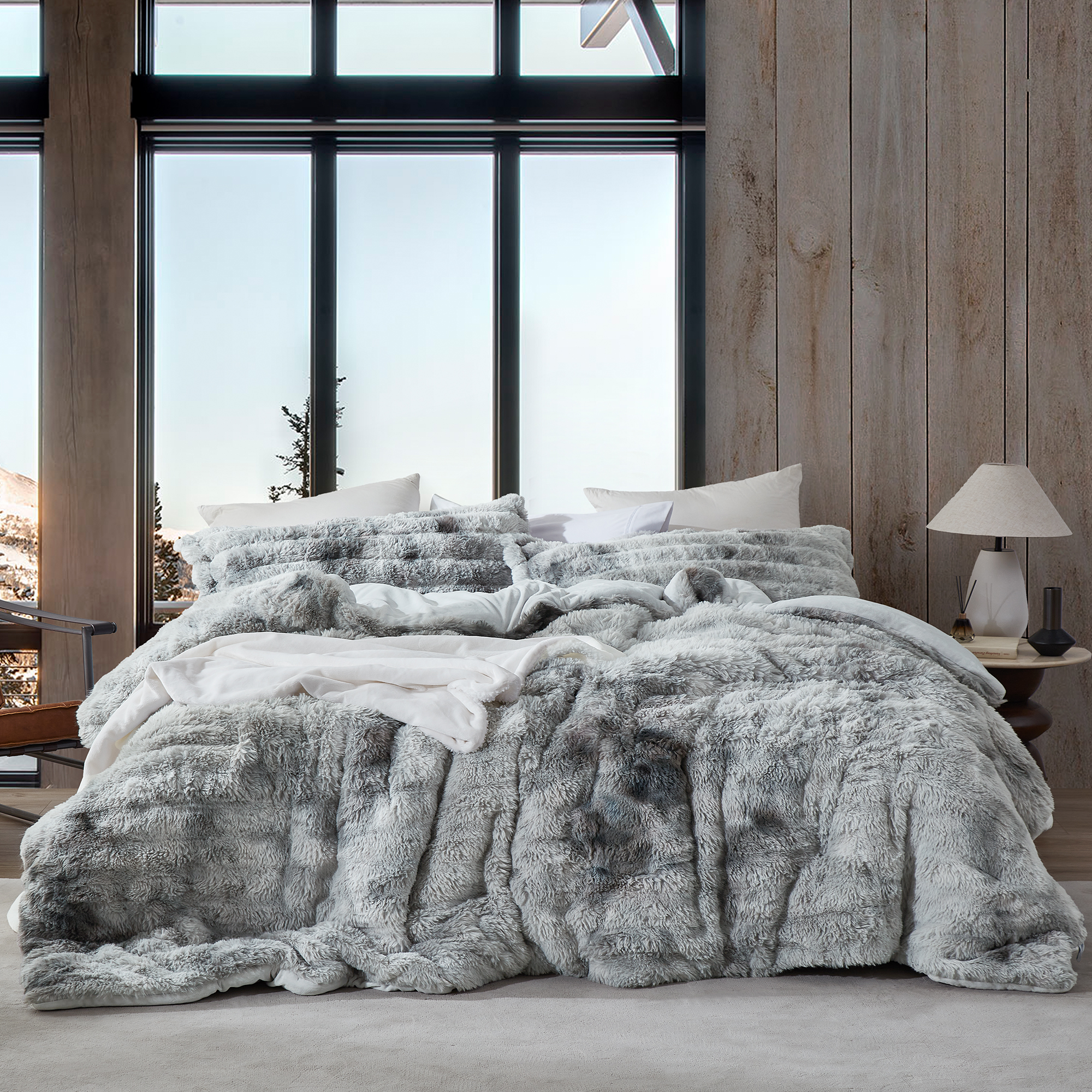 Snowball Chunky Bunny® - Coma Inducer® Oversized Queen Comforter Set - Monsoon Gray