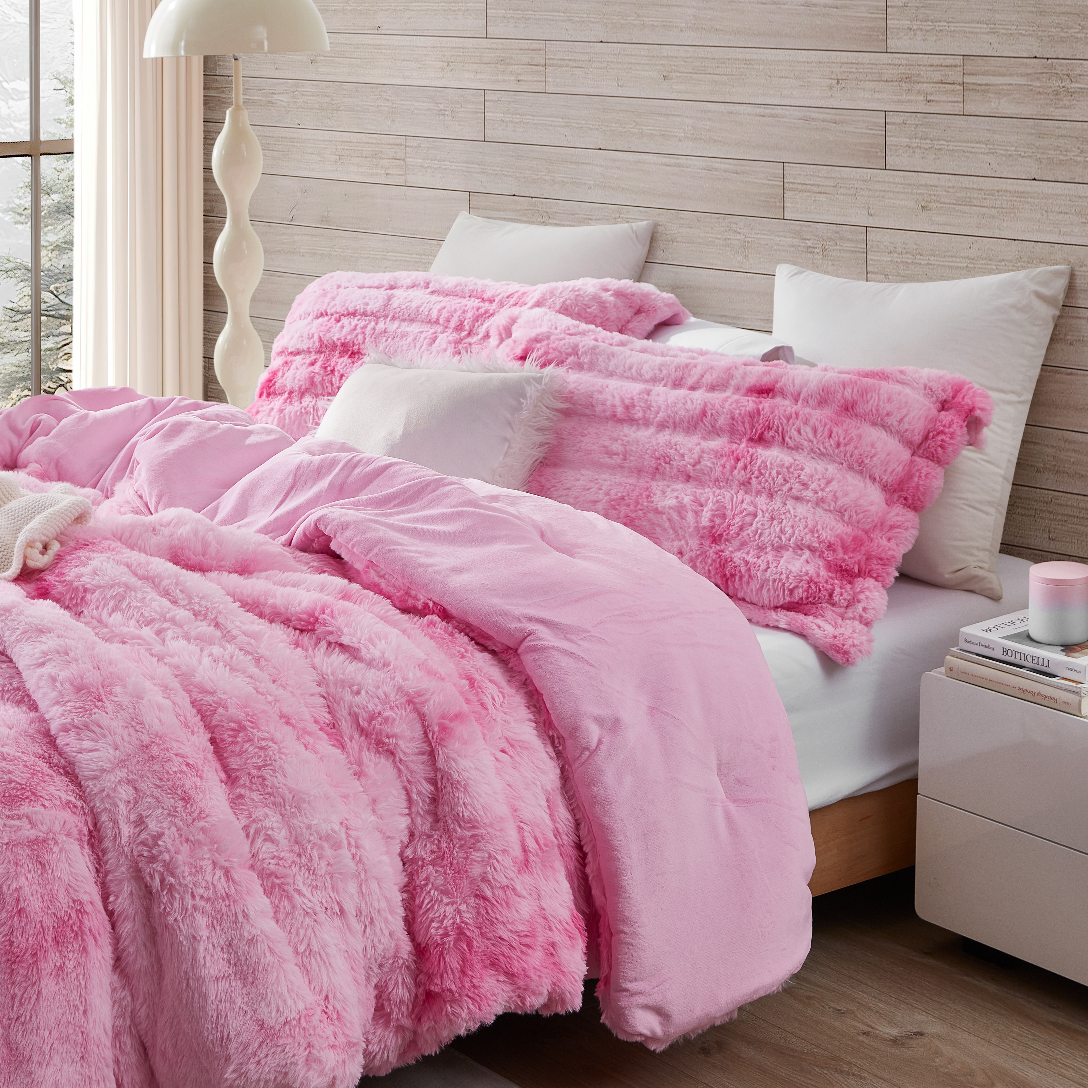 Snowball Chunky Bunny® - Coma Inducer® Oversized King Comforter Set - Pink Cosmos