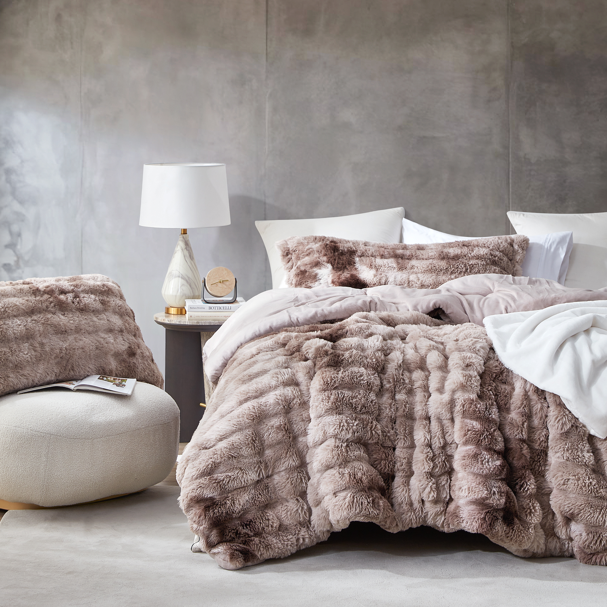 Snowball Chunky Bunny® - Coma Inducer® Alaskan King Comforter Set - Wisdom Brown