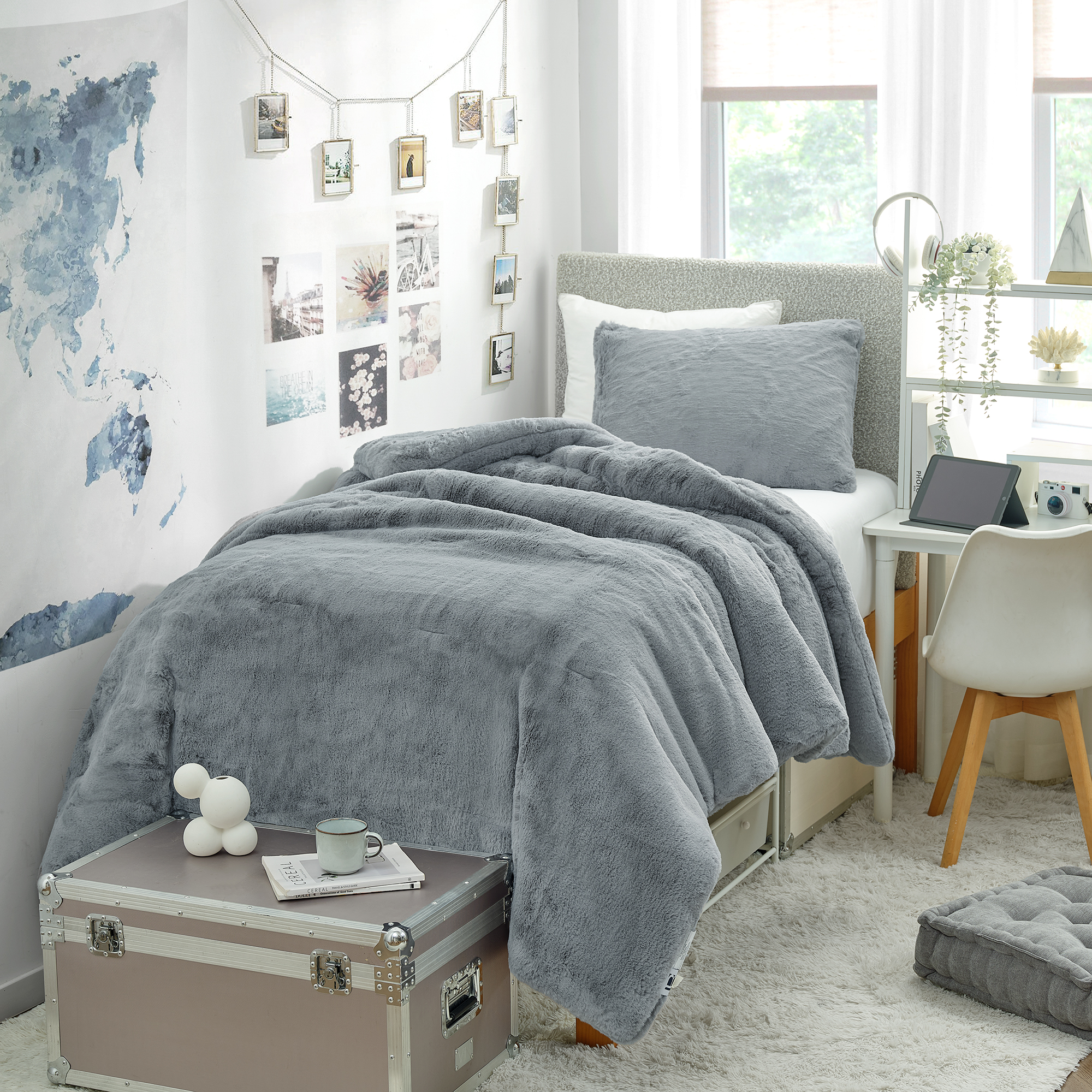 Chunkiest Chunky Bunny® - Coma Inducer® Oversized Twin Comforter Set - Lush Gray