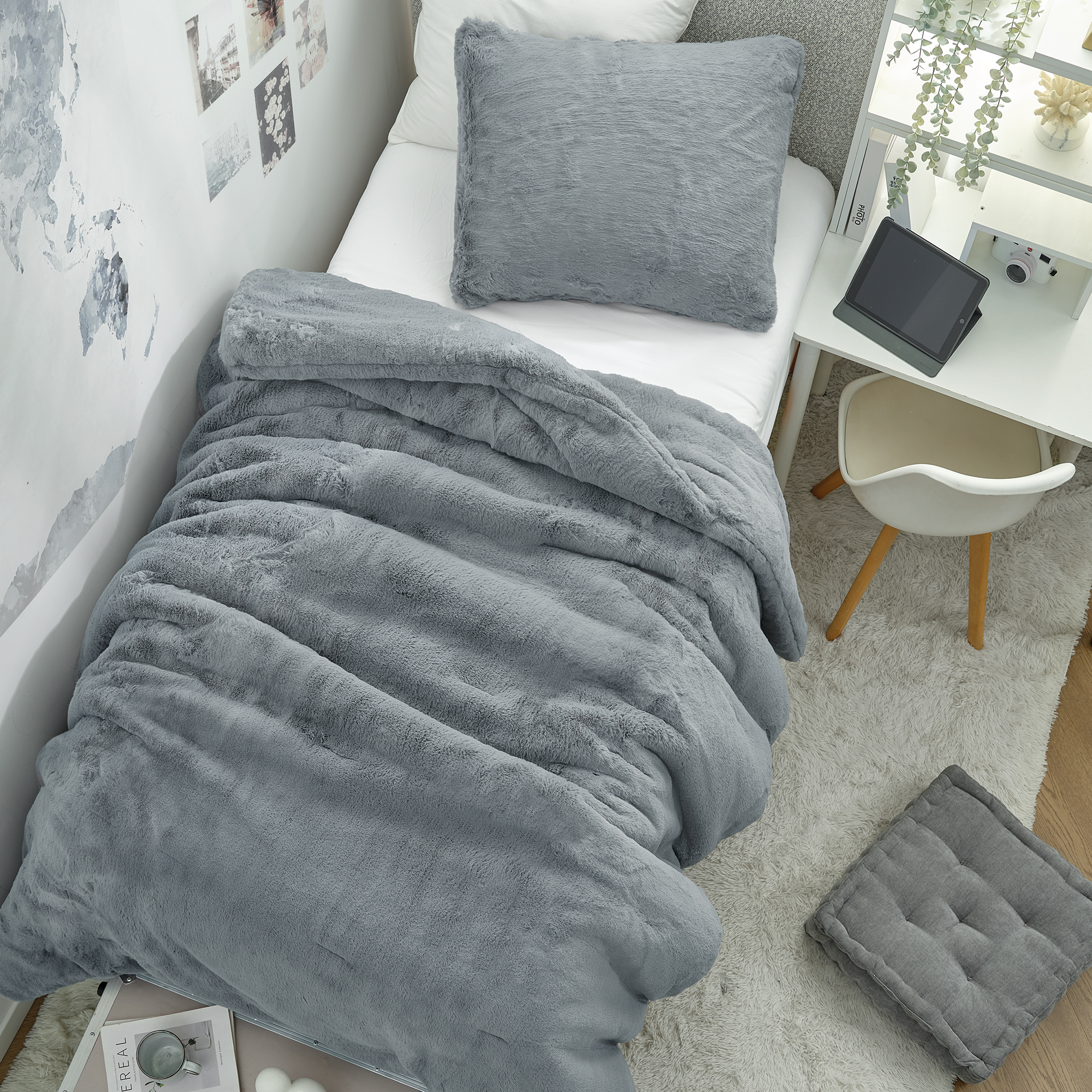 Chunkiest Chunky Bunny® - Coma Inducer® Oversized Twin Comforter Set - Lush Gray