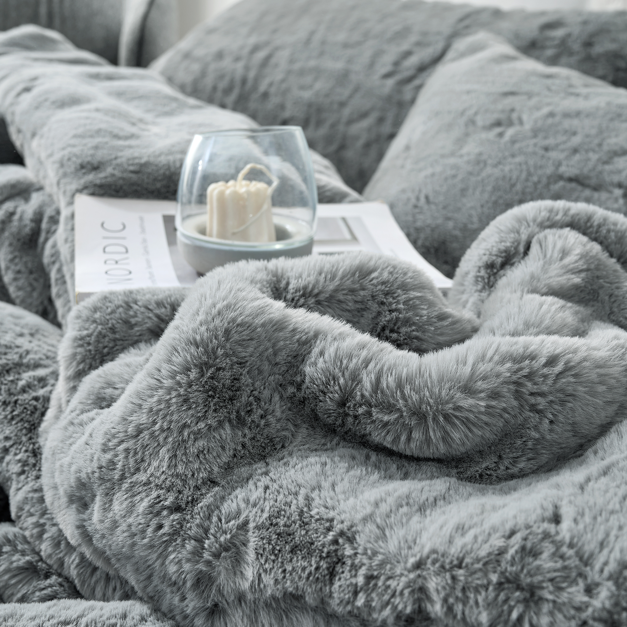 Chunkiest Chunky Bunny® - Coma Inducer® Oversized Queen Comforter Set - Lush Gray