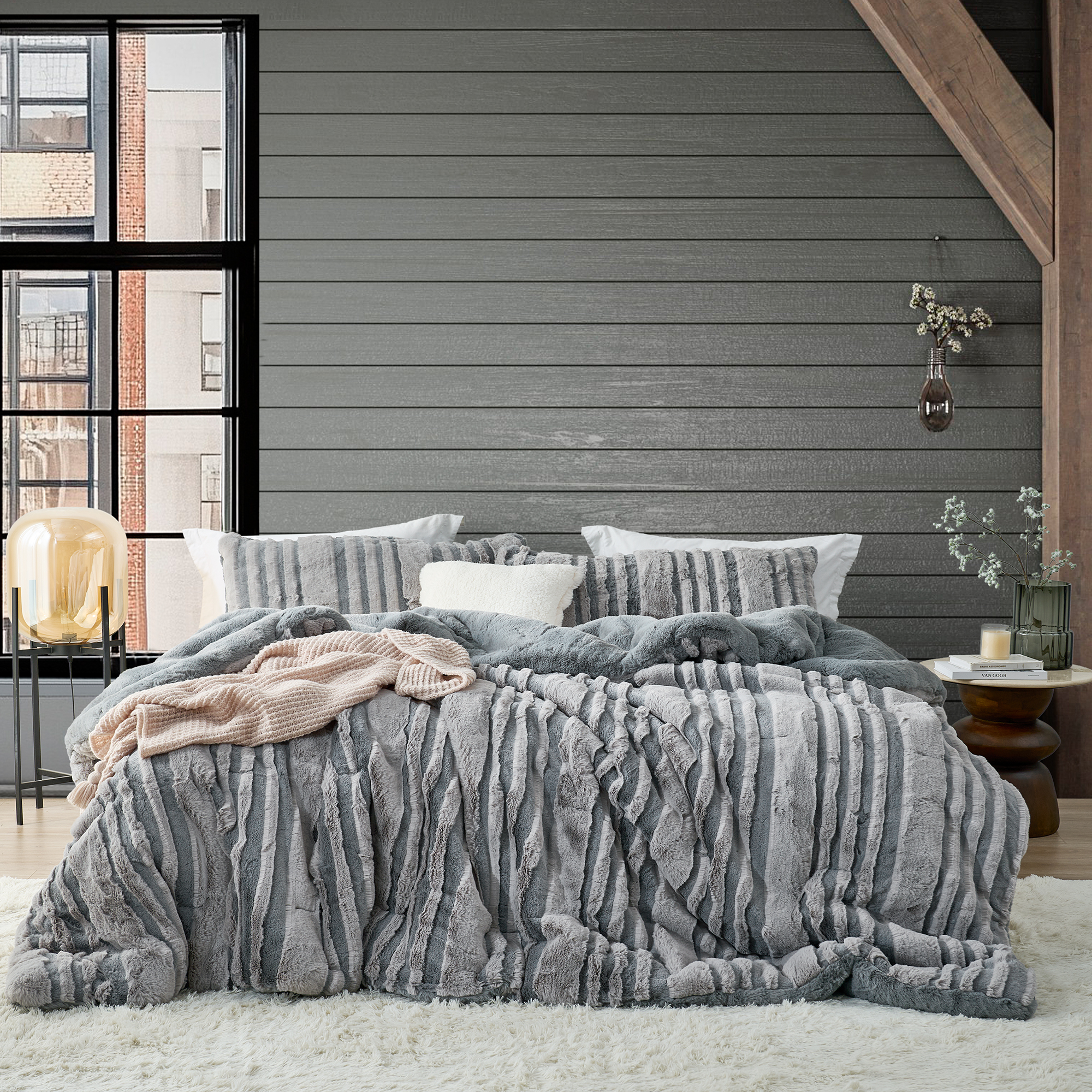 Chunkiest Chunky Bunny® Freezin Waters - Coma Inducer® Oversized King Comforter Set - Lush Gray