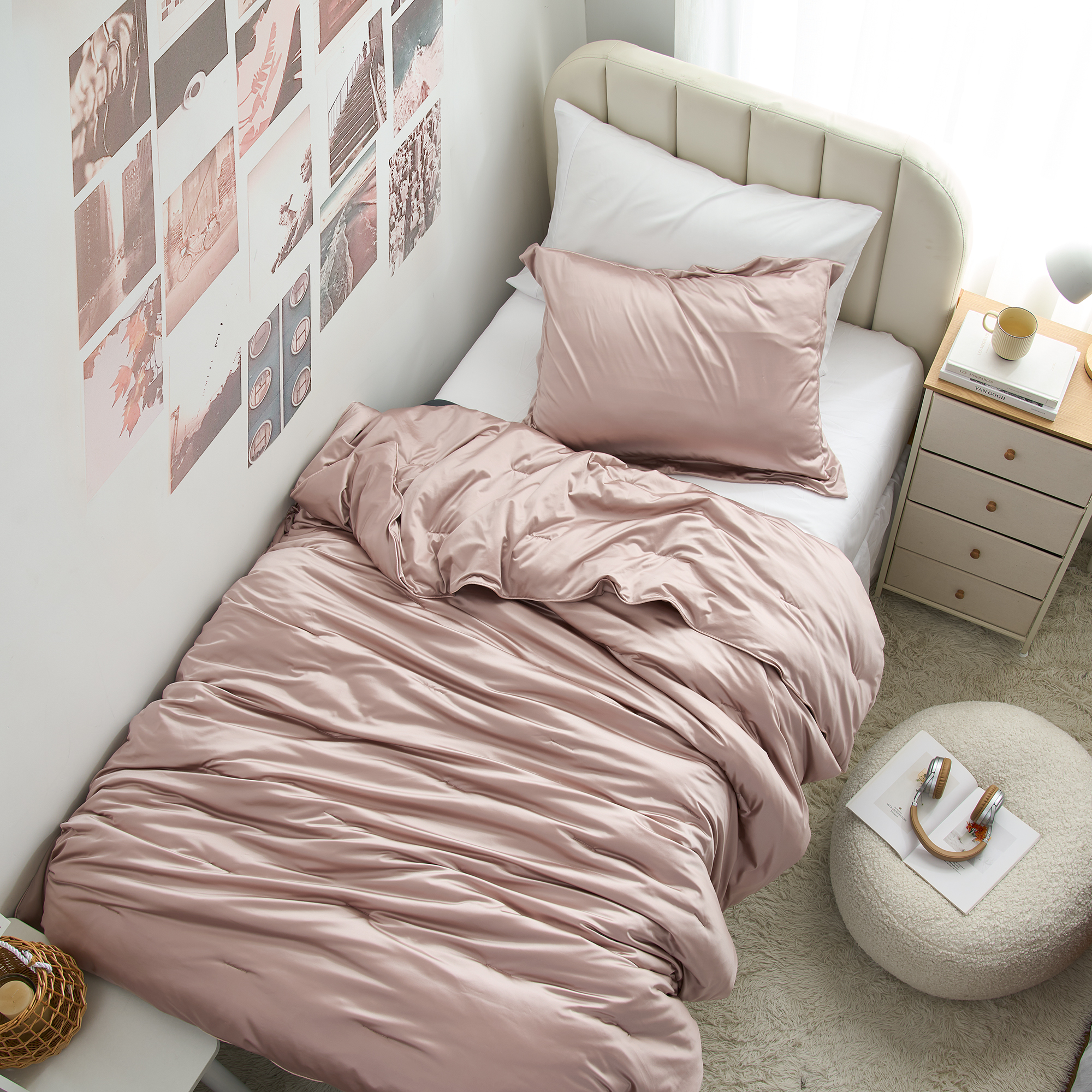 Satin Summer - Coma Inducer® Oversized Twin Comforter Set - Bronze