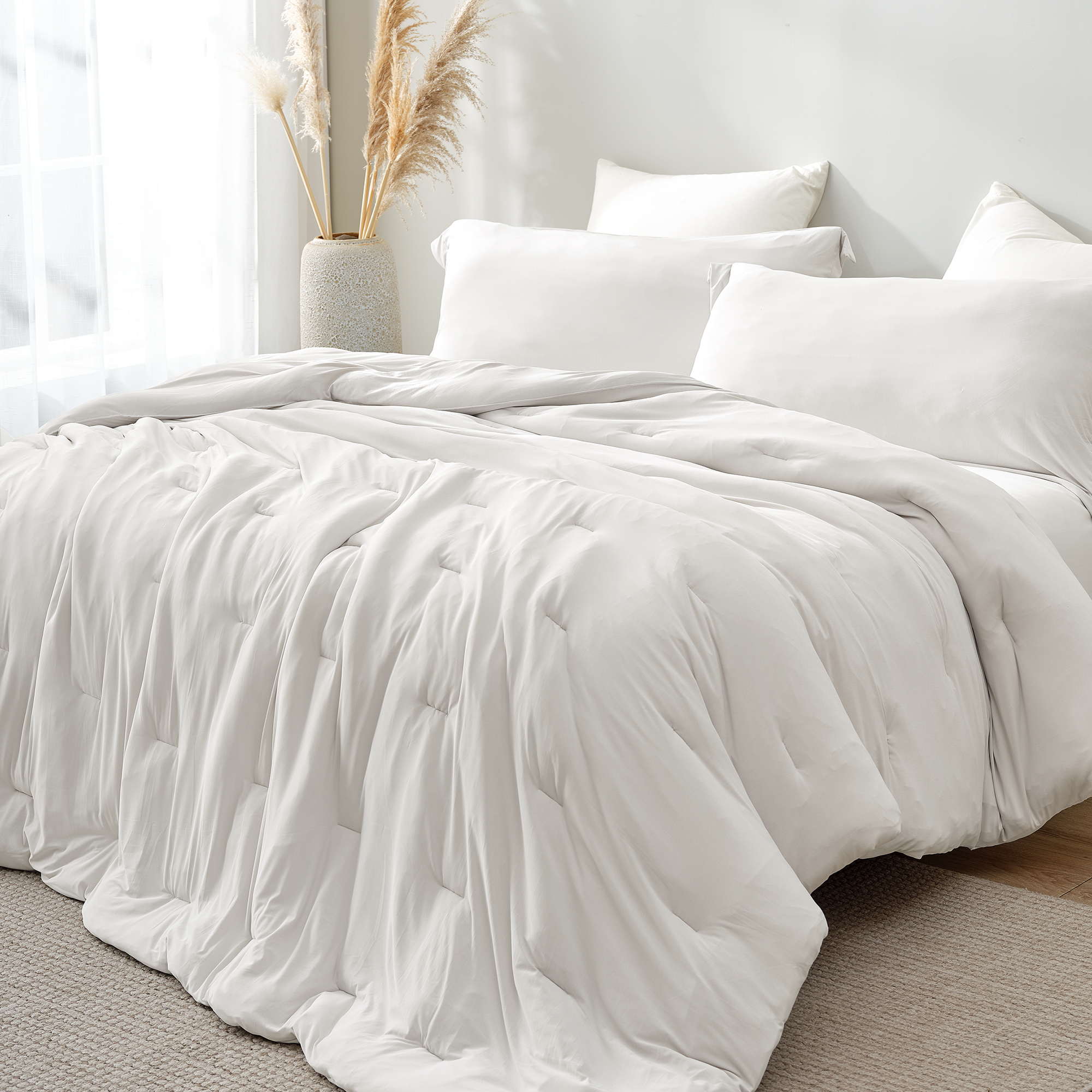 Shhhh! I'm Undercover! - Coma Inducer® Oversized Comforter Set - Fox Gray
