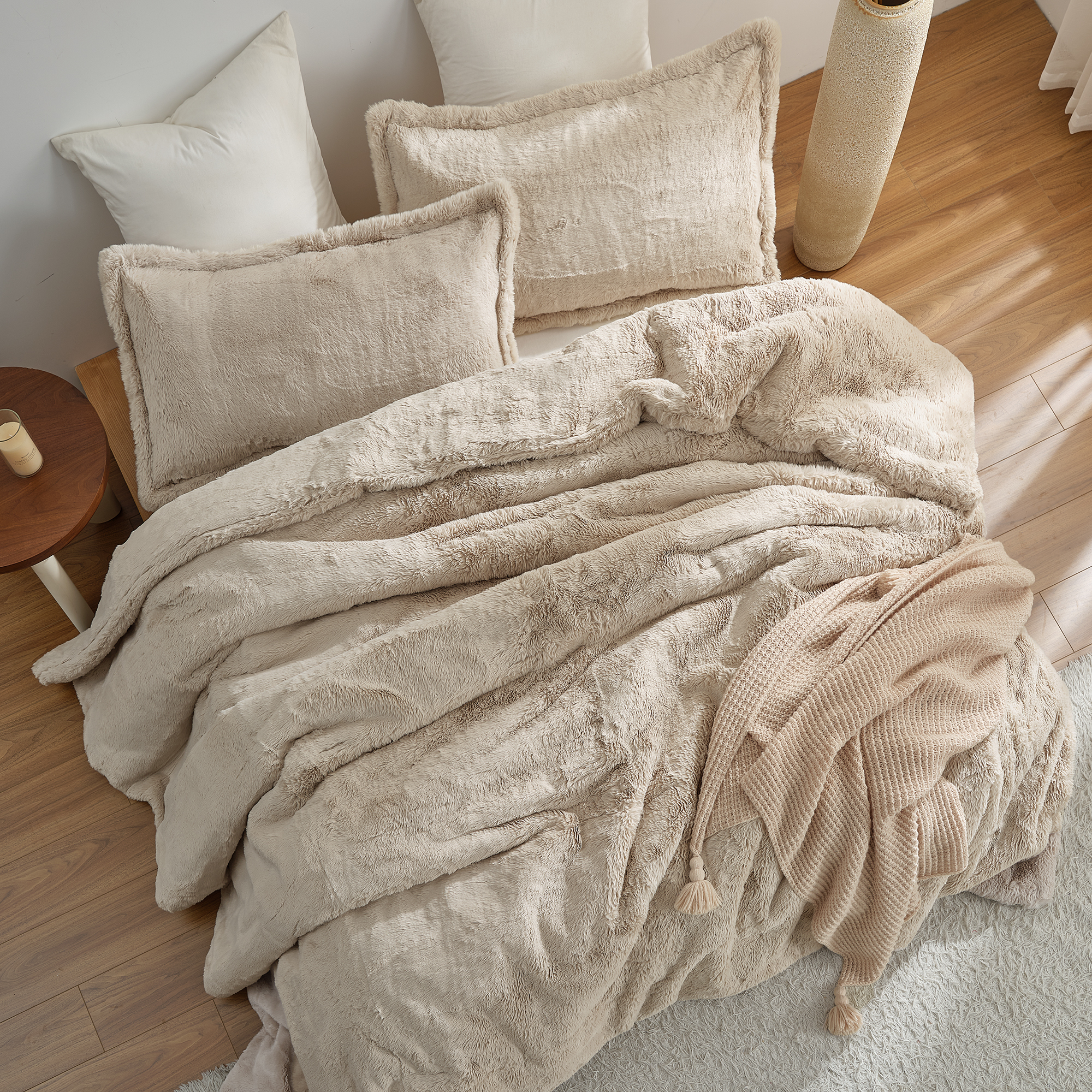 I Am Bed Serious - Coma Inducer® Oversized King Comforter Set - Taupe Cream