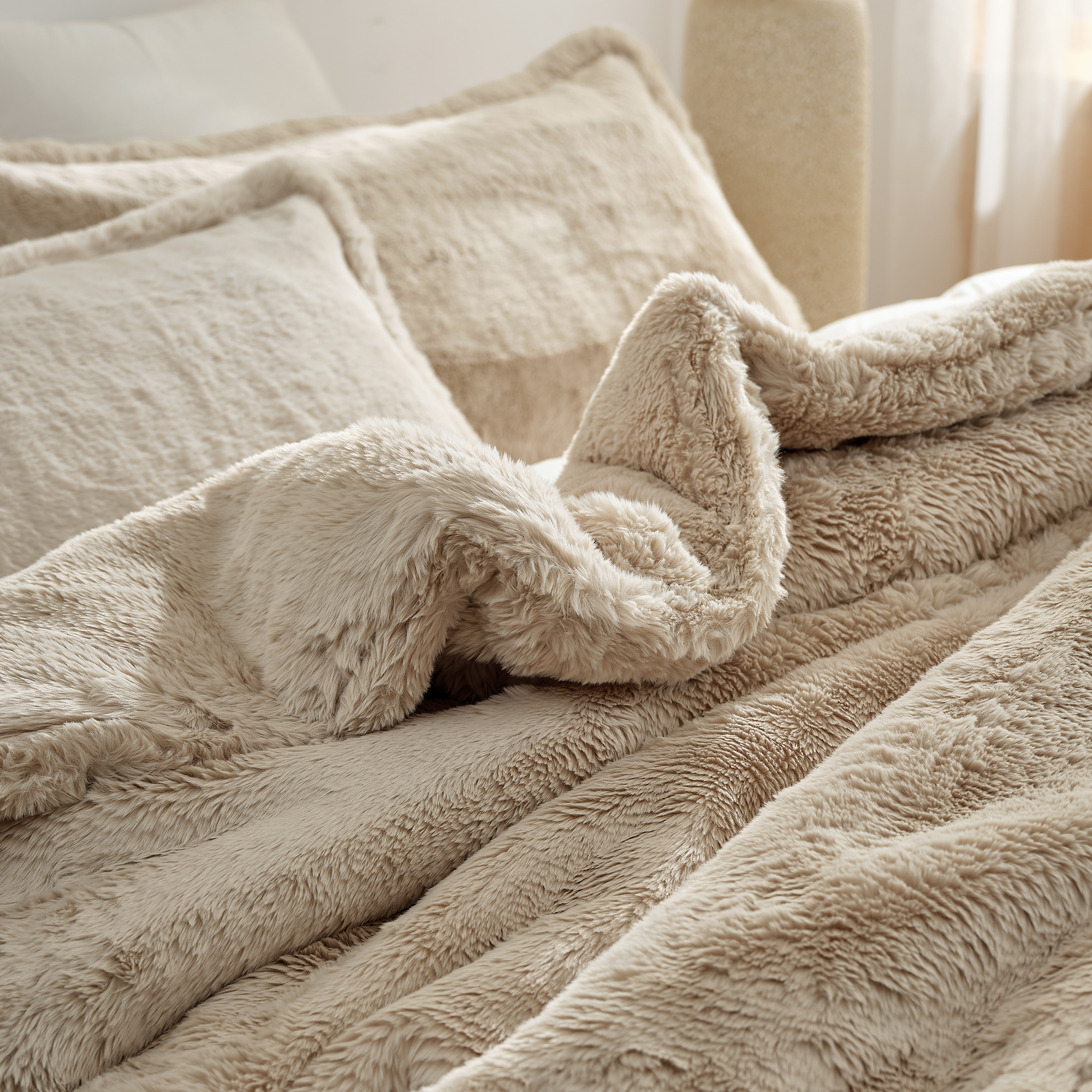 I Am Bed Serious - Coma Inducer® Oversized Comforter Set - Taupe Cream