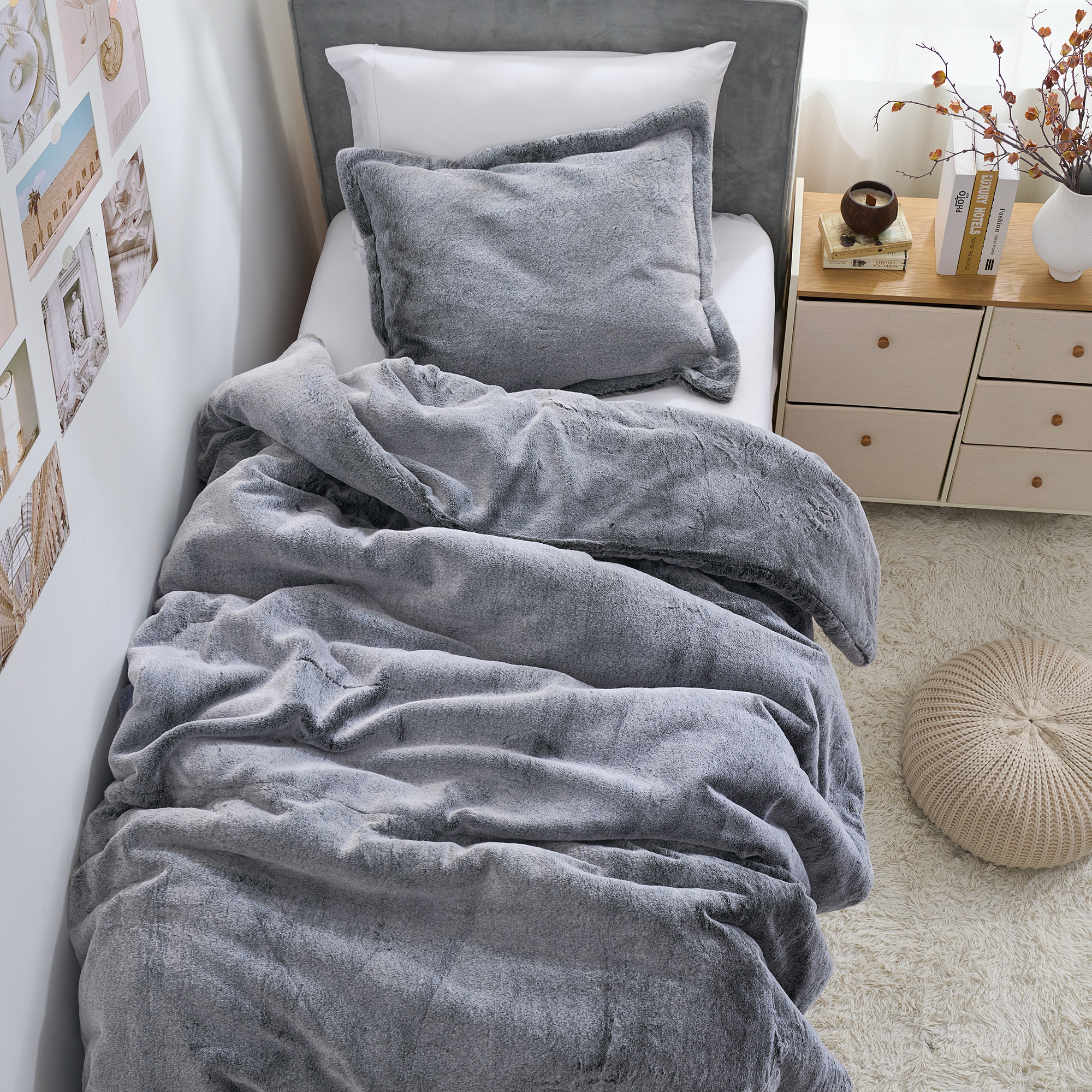 I Am Bed Serious - Coma Inducer® Oversized Twin Comforter Set - Dark Gray Frosted