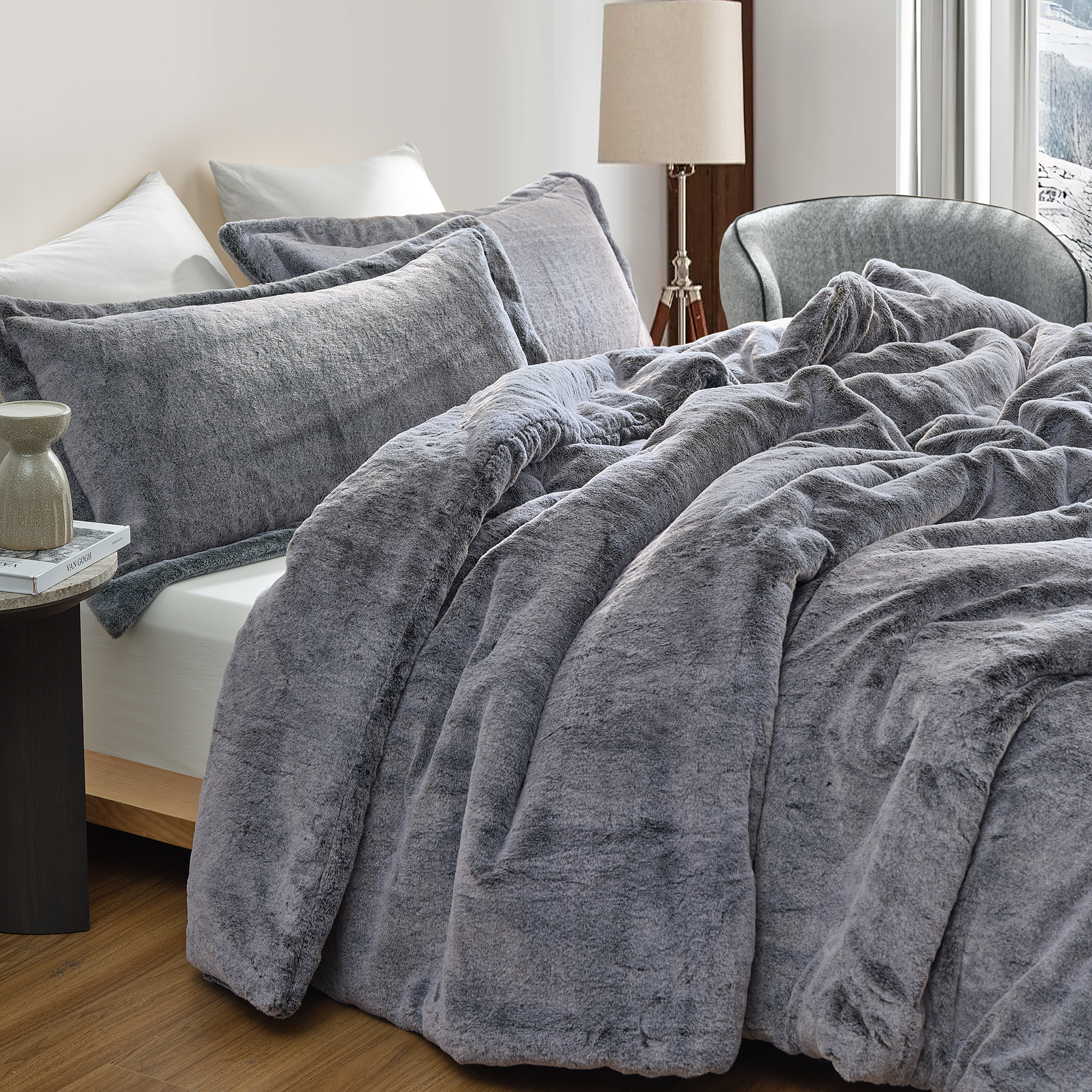 I Am Bed Serious - Coma Inducer® Alaskan King Comforter Set - Dark Gray Frosted