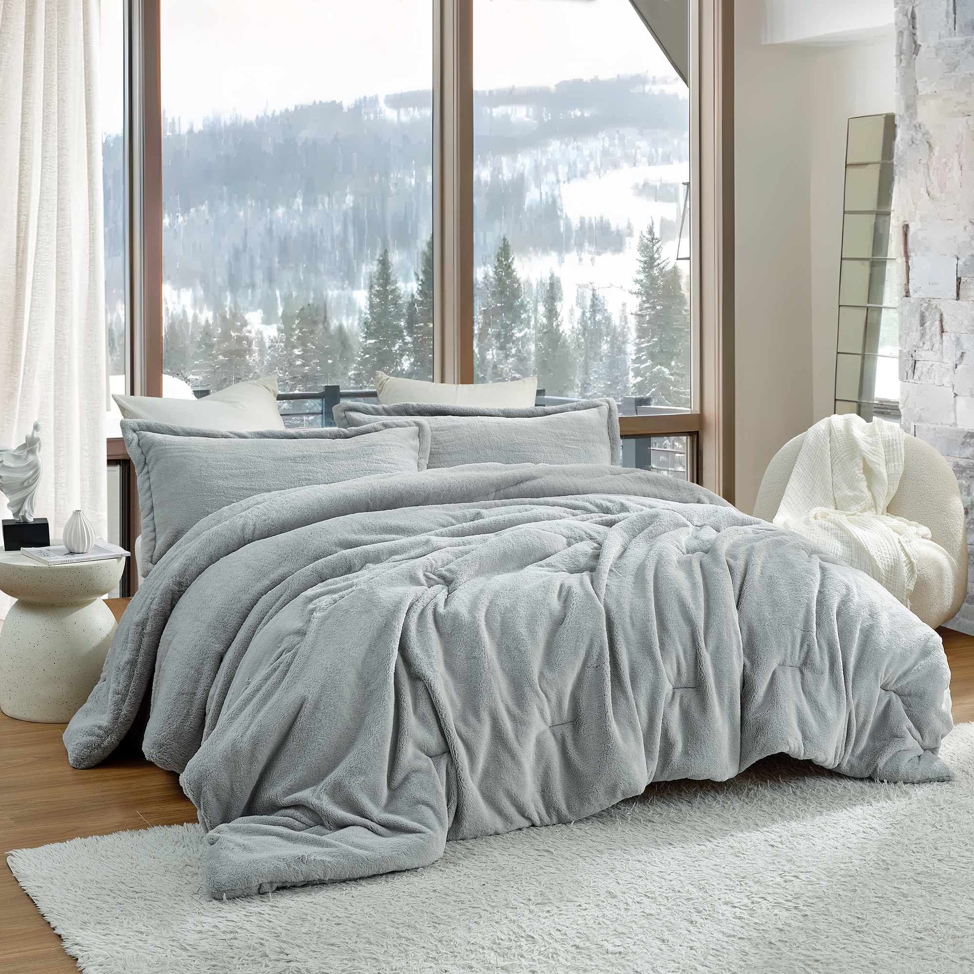 I Am Bed Serious - Coma Inducer® Oversized Queen Comforter Set - Winter Gray