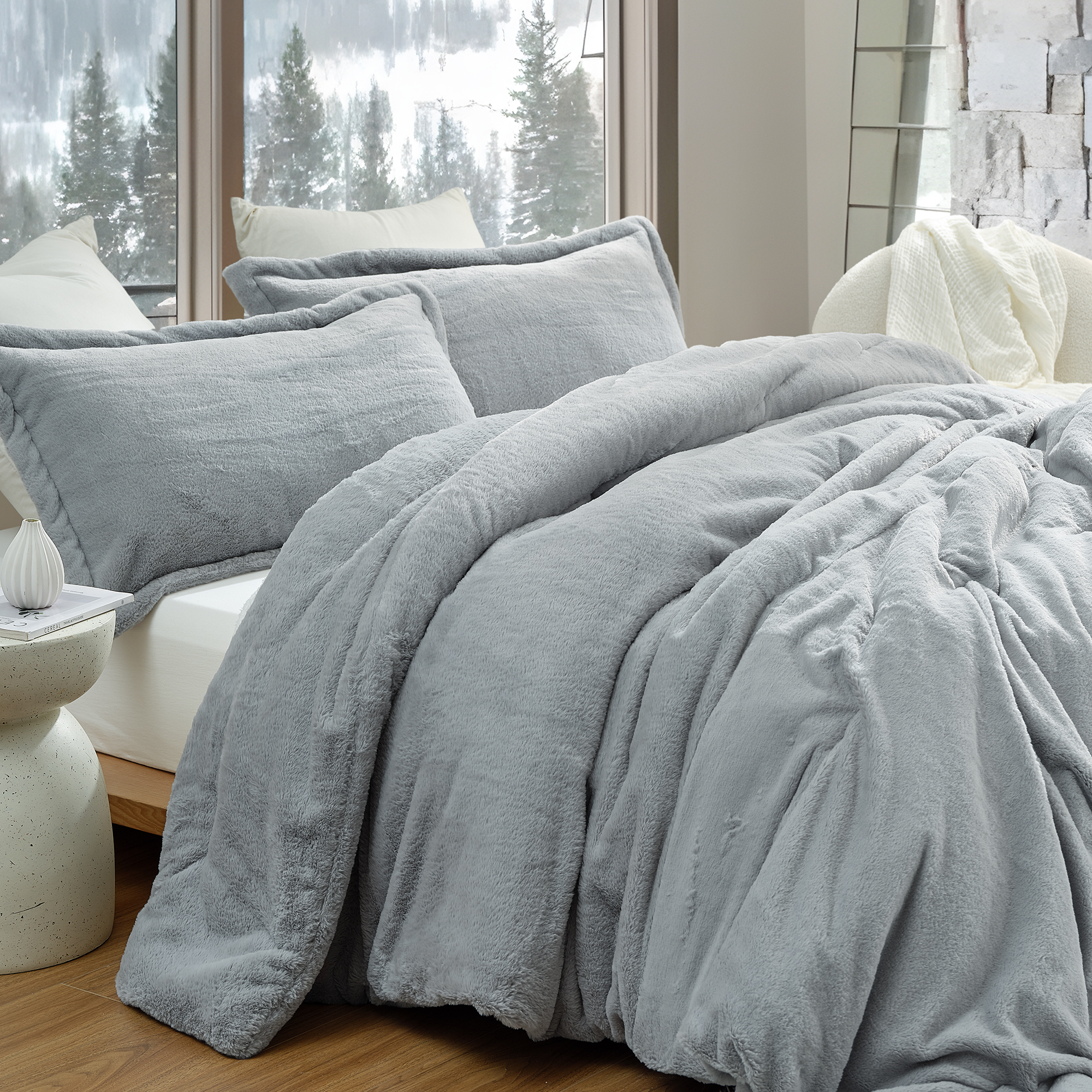 I Am Bed Serious - Coma Inducer® Oversized Comforter Set - Winter Gray