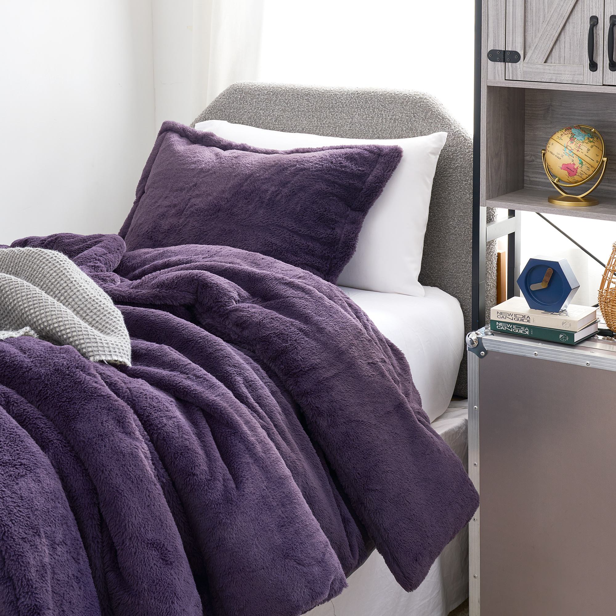 I Am Bed Serious - Coma Inducer® Oversized Twin Comforter Set - Nightshade Purple