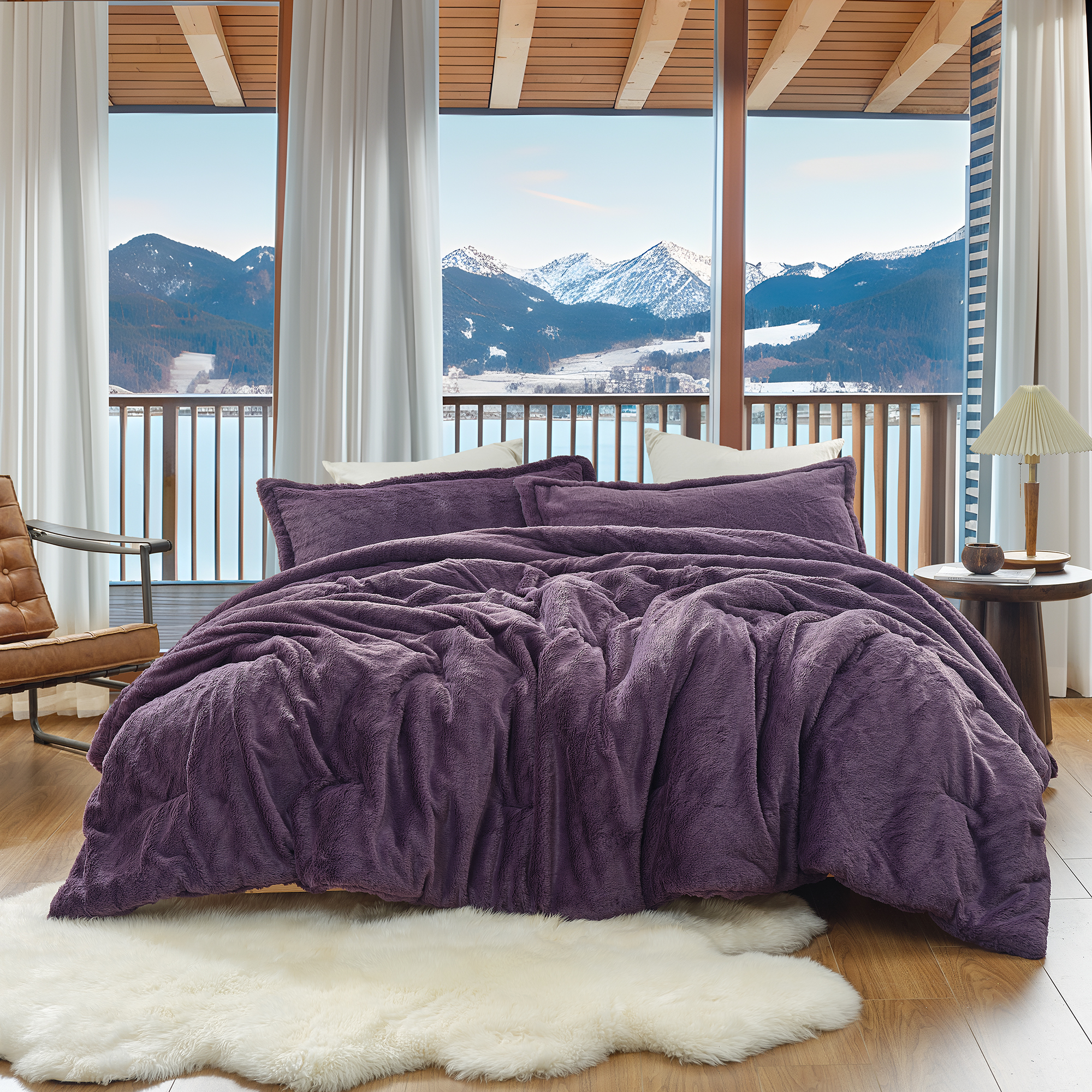 I Am Bed Serious - Coma Inducer® Oversized King Comforter Set - Nightshade Purple