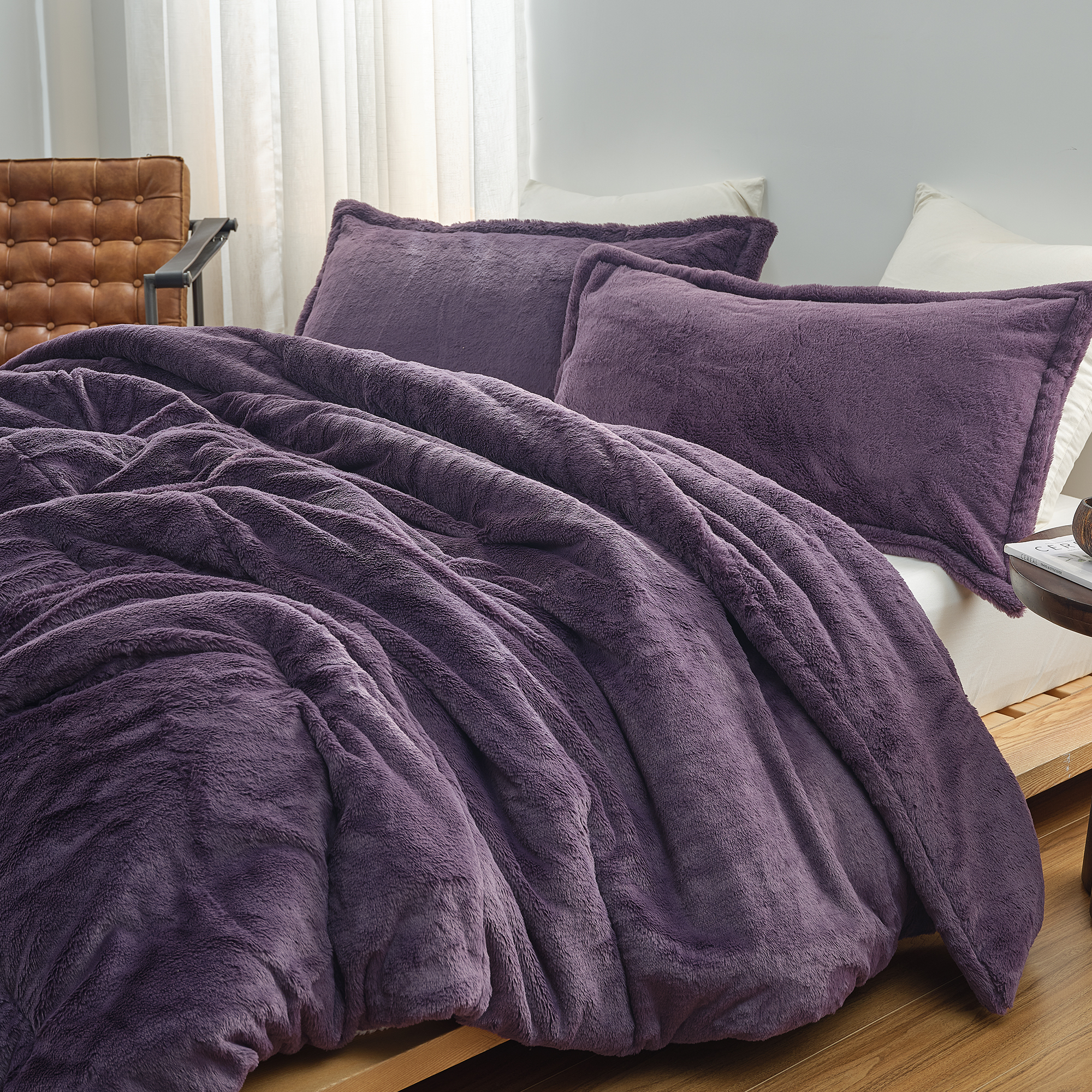 I Am Bed Serious - Coma Inducer® Oversized King Comforter Set - Nightshade Purple