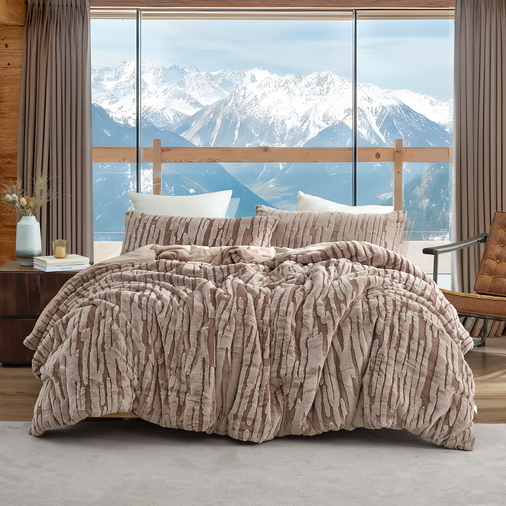 Desert Dunes - Coma Inducer® Oversized Queen Comforter Set - Sahara Taupe
