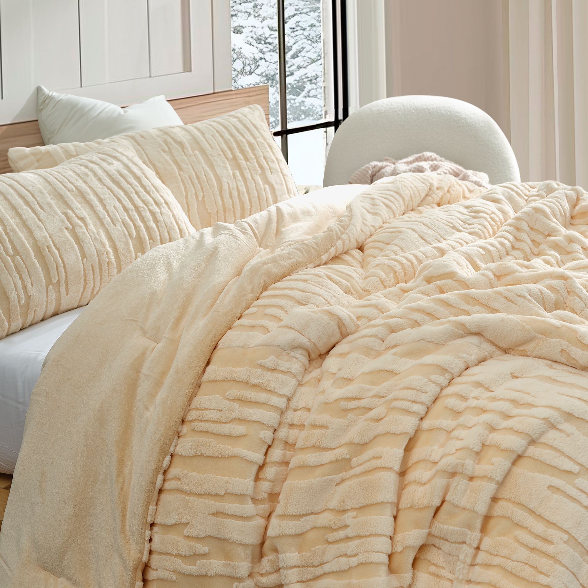 Desert Dunes - Coma Inducer® Oversized Comforter Set - Buttercream