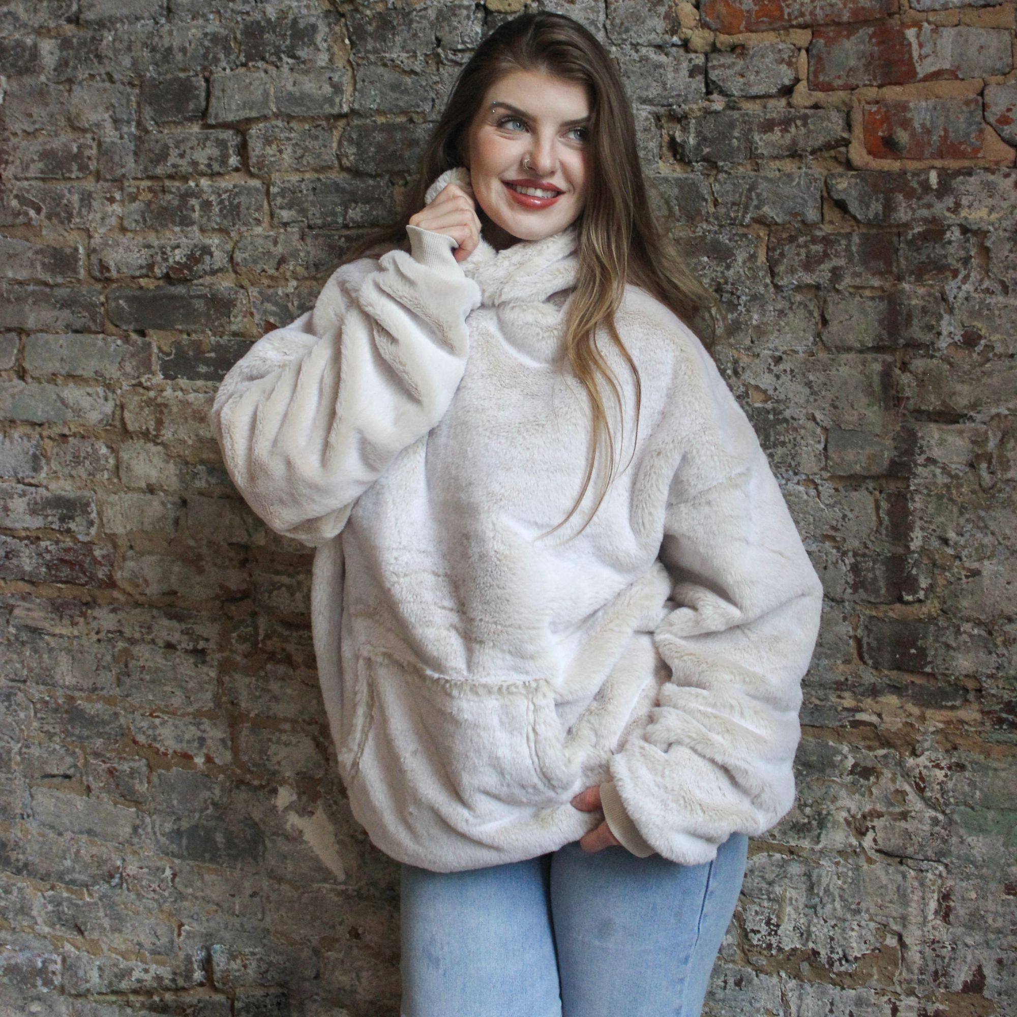 Coma Inducer Oversized Hoodie - Bunny Soft - Creamy Cream
