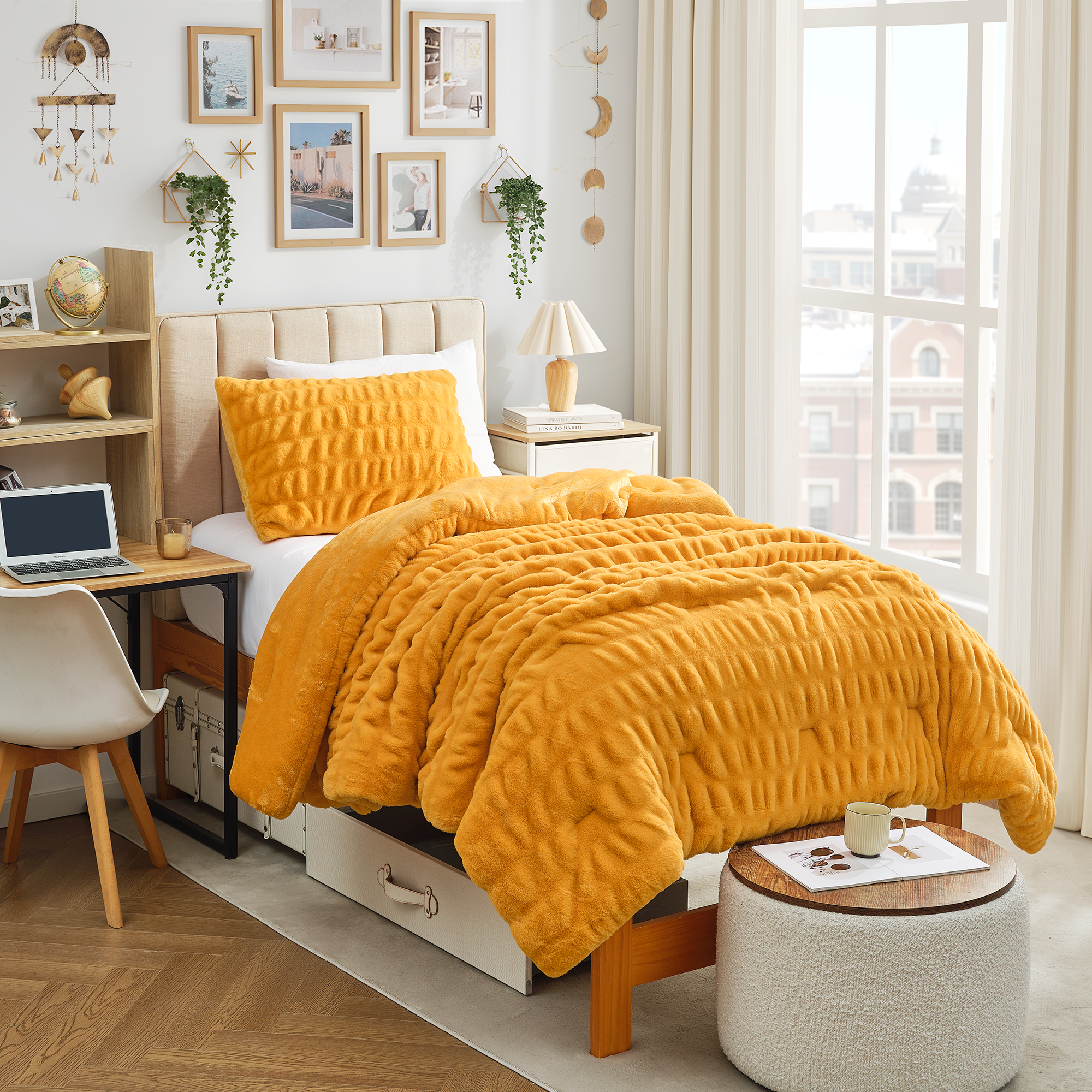 Wrinkle Rolls Chunky Bunny - Coma Inducer® Oversized Twin Comforter Set - Cheddar Cheese Please